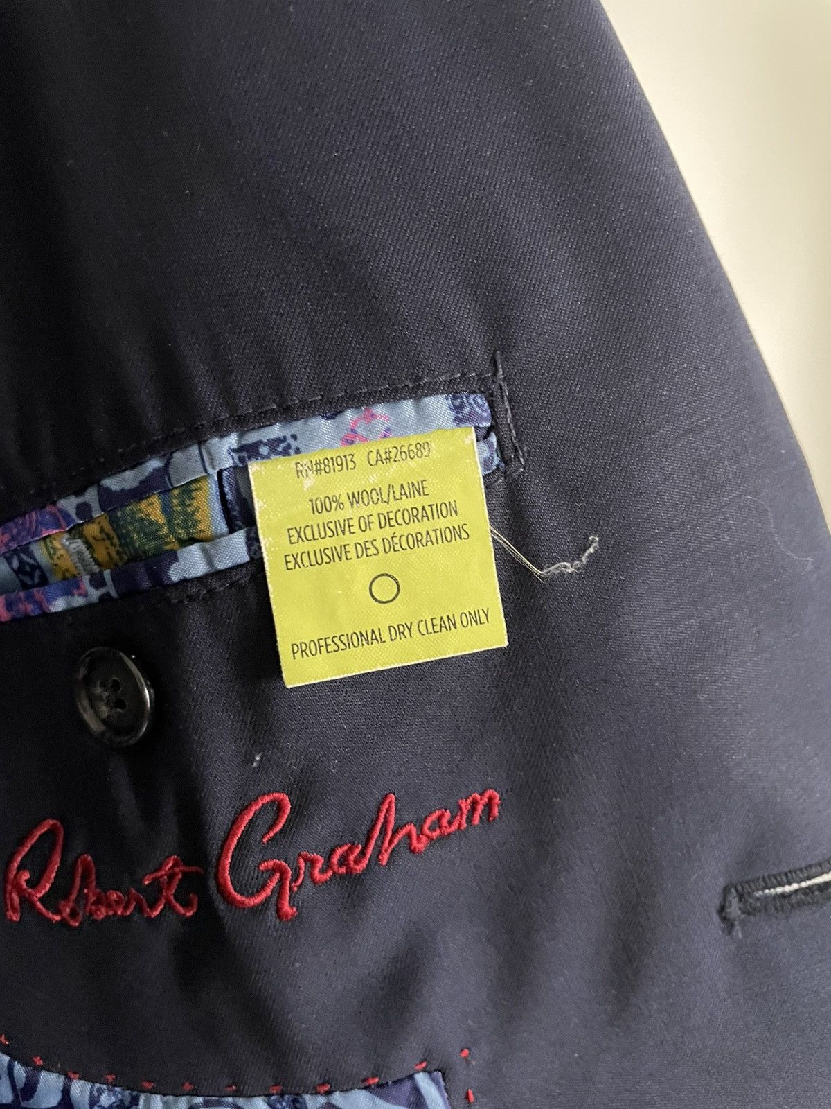Robert Graham Robert graham blazer with pattern inside size 40 R Size 40R - 4 Thumbnail