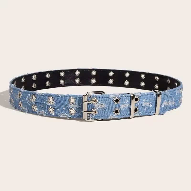 Canvas × Vintage Unisex Double Grommet Belt Size ONE SIZE - 3 Thumbnail