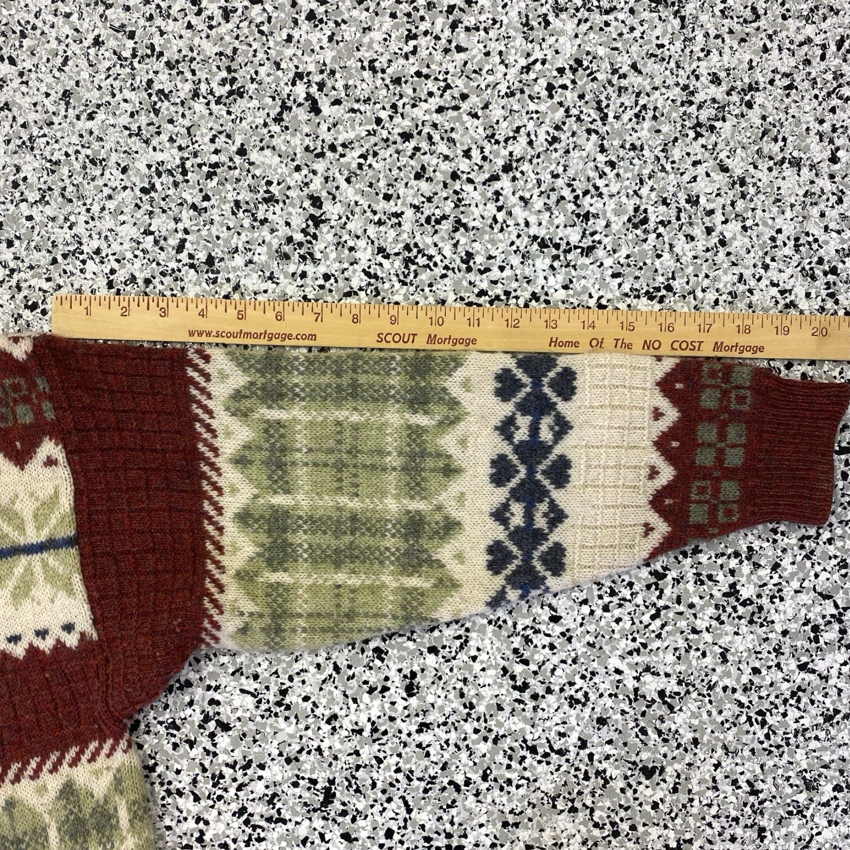 Vintage VINTAGE Blarney Sweater Pullover Wraparound Snowflake Green L Adult Mens Size L / US 10 / IT 46 - 7 Thumbnail