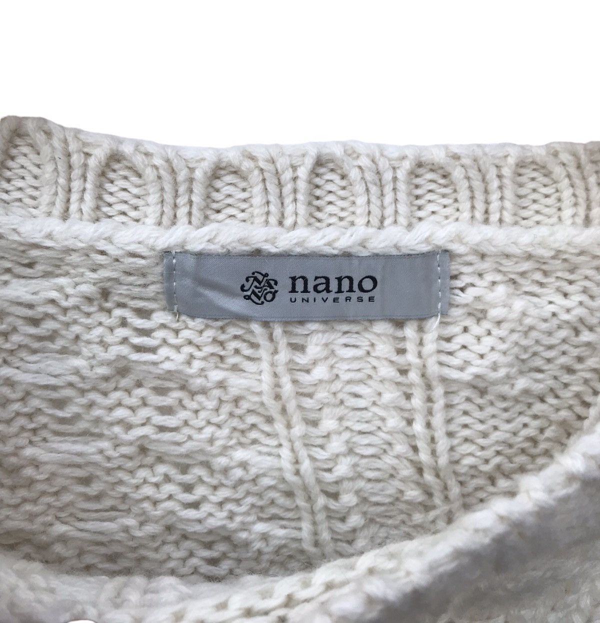 NANO universe Nano Universe Cropped Acrylic Knitwear Pullover Size M / US 6-8 / IT 42-44 - 2 Thumbnail