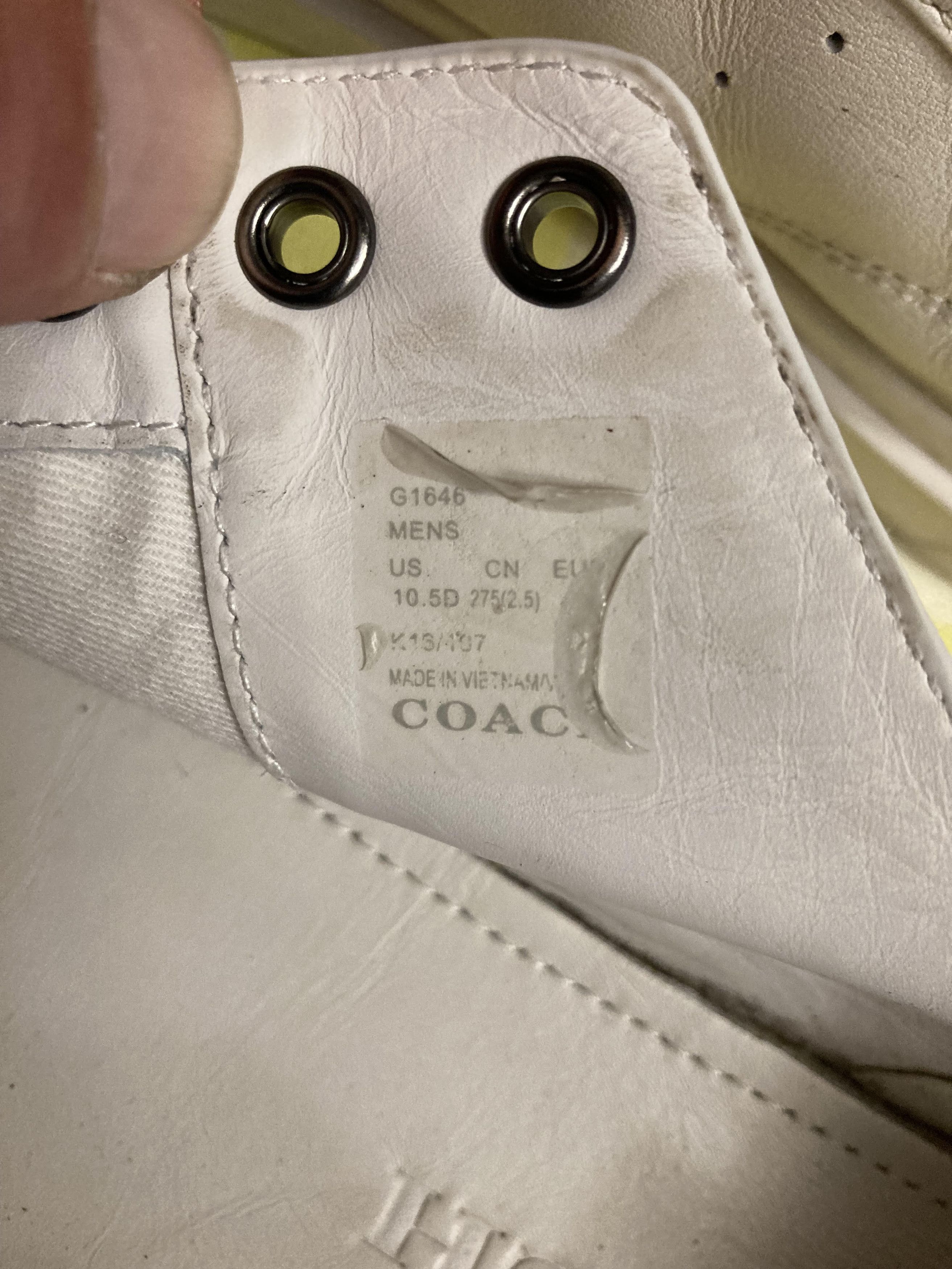Coach COACH Low Top Leather Lace Up Casual Sneaker Men's G1646 Size US 10 / EU 43 - 14 Thumbnail