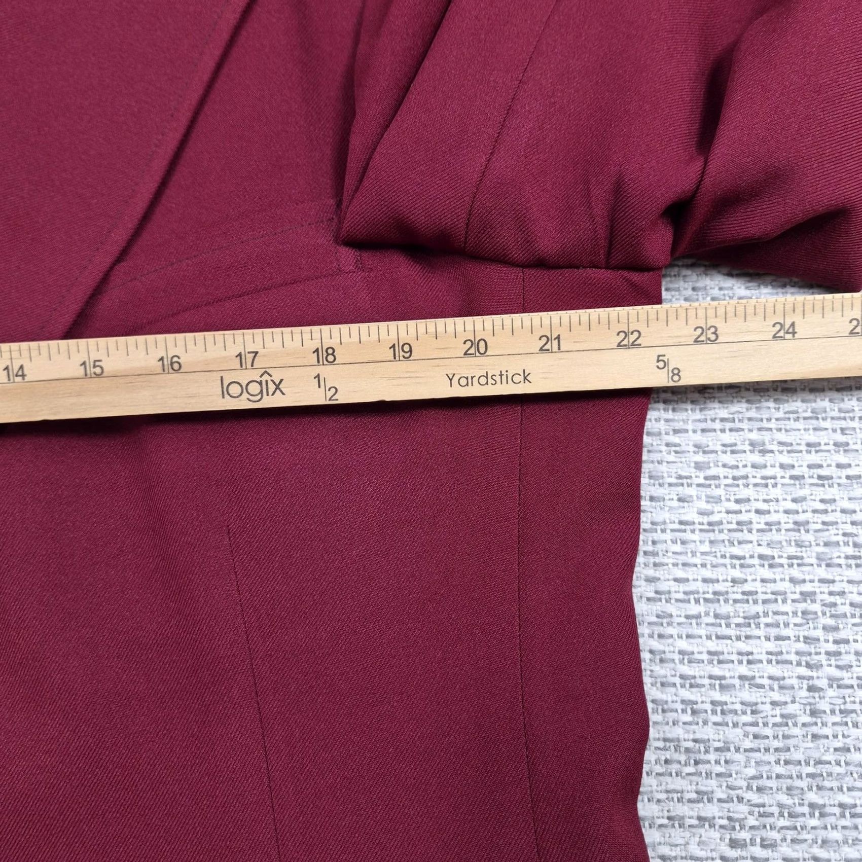 JCPenney VINTAGE Towncraft Blazer Mens 44 Red Two Button Notch Lapel 2 Piece Jacket JC Penney Shirt? Size 44R - 5 Thumbnail