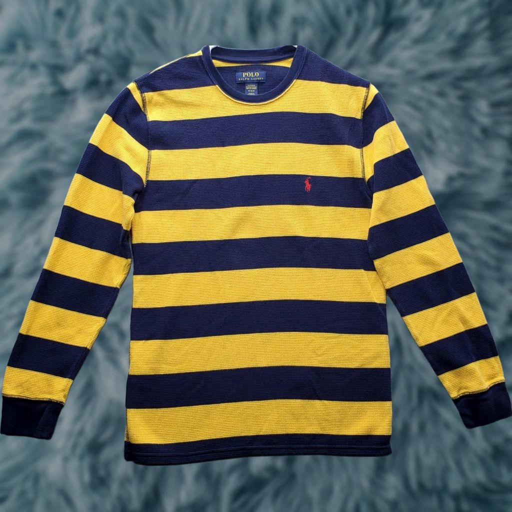 Polo Ralph Lauren Polo Ralph Lauren Sleepwear Shirt: Mens M Multicolor Striped Crew Neck Long Sleeve Shirt Size US M / EU 48-50 / 2 - 1 Thumbnail