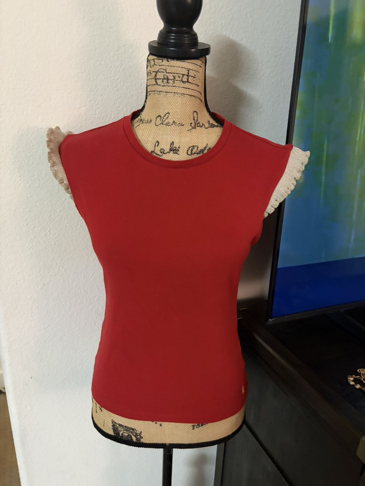 Nautica Nautica women’s solid Red cotton Sleeveless Size S / US 4 / IT 40 - 8 Thumbnail