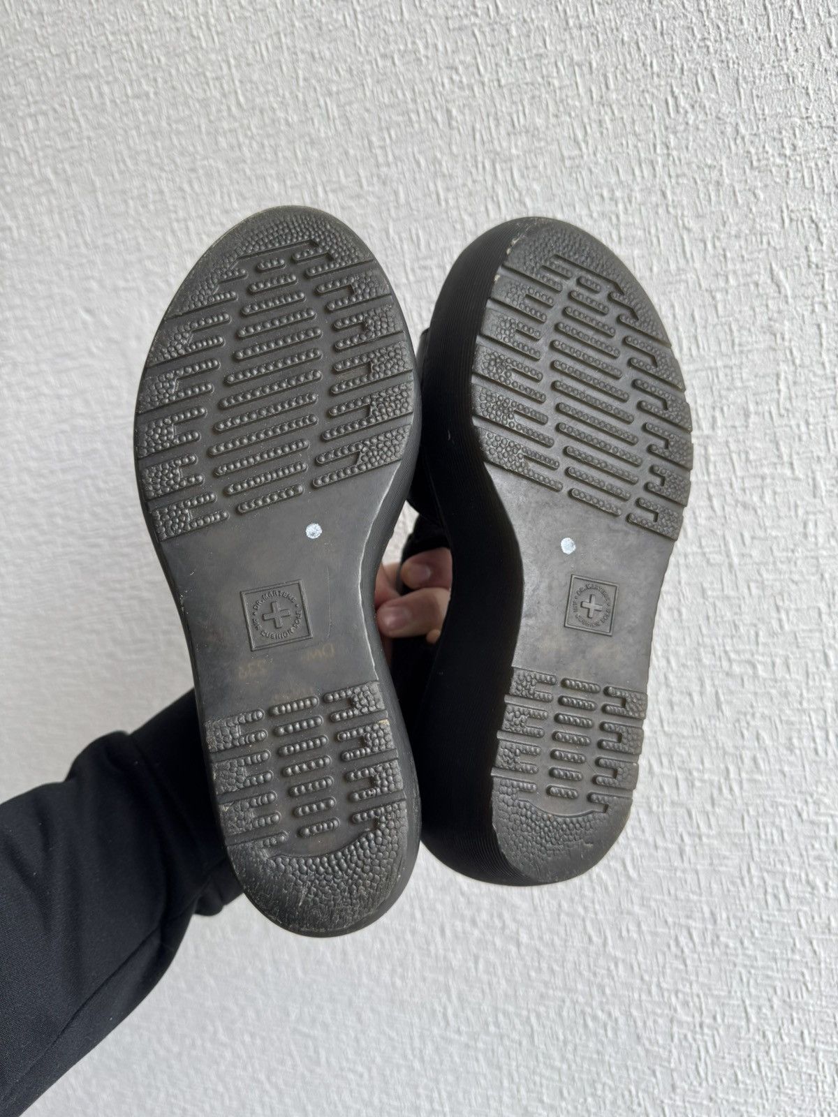 Dr. Martens × Vintage Vintage Dr Martens heels black Avant Garde Ghotic shoes Size US 6 / IT 36 - 7 Thumbnail