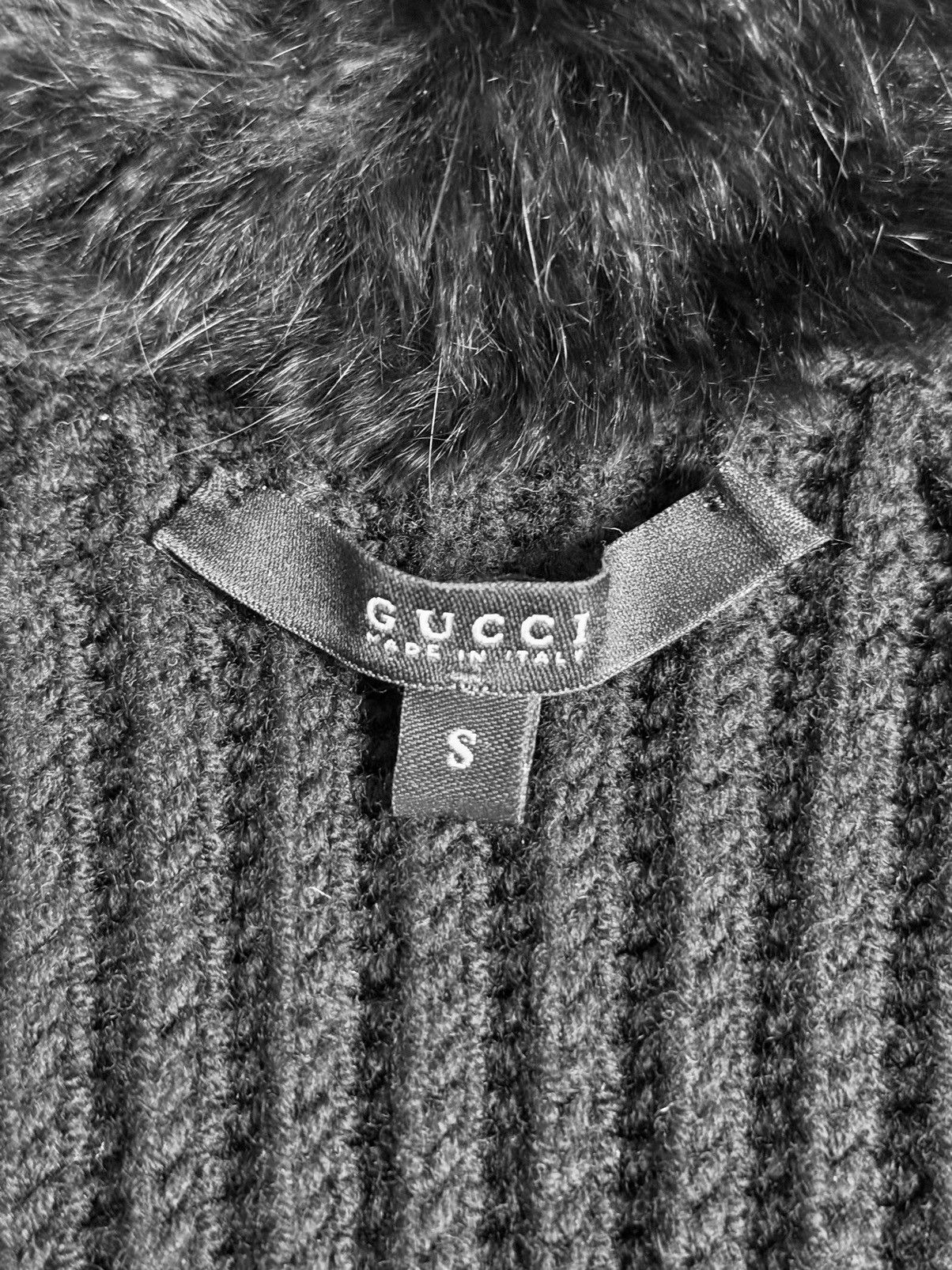 Gucci Iconic Tom Ford for Gucci wool blouse - sweater with a fur Size S / US 4 / IT 40 - 4 Thumbnail