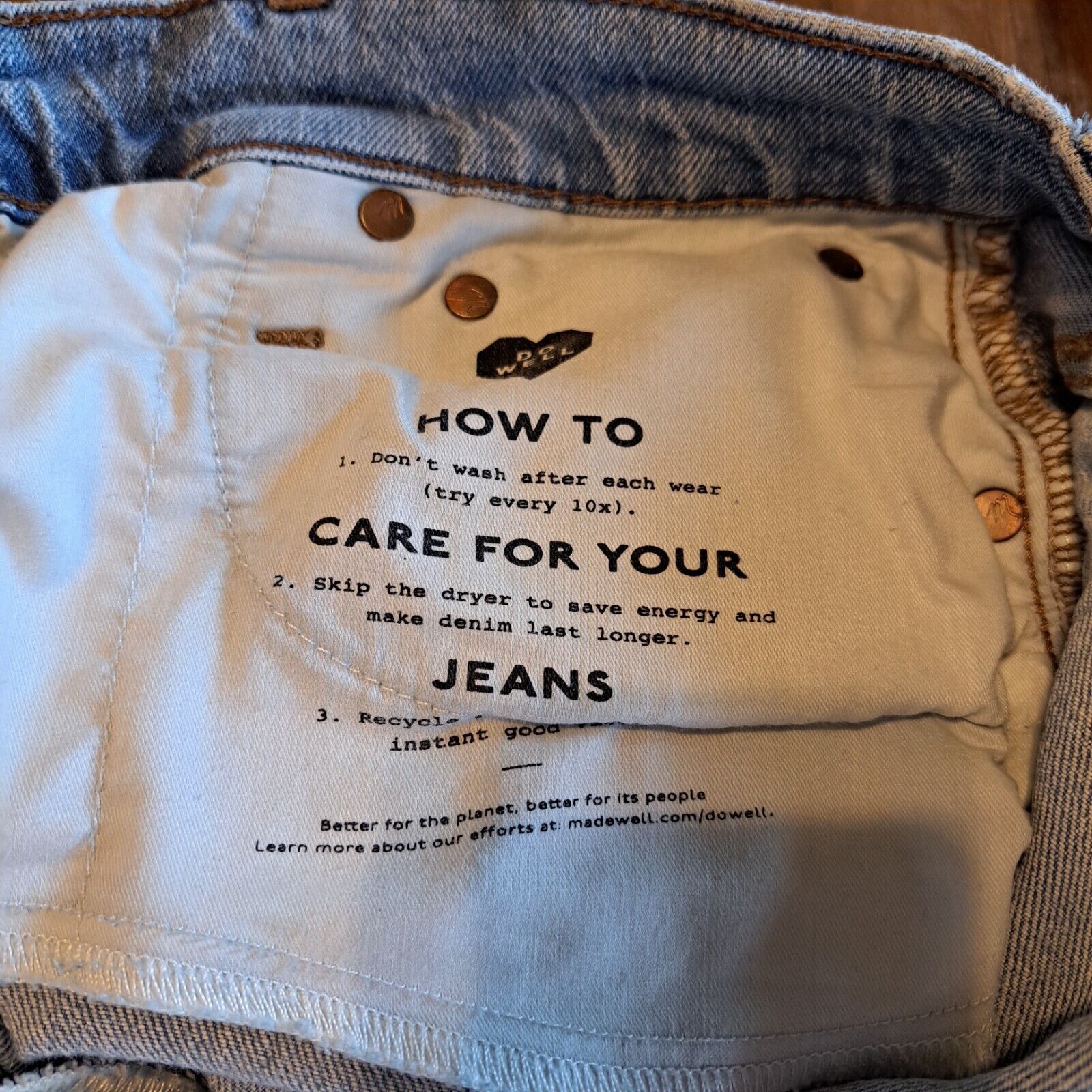 Madewell Madewell MidRise Perfect Vintage Jeans Womens Sz 25 Repaired Size 25" / US 0 / IT 36 - 3 Thumbnail