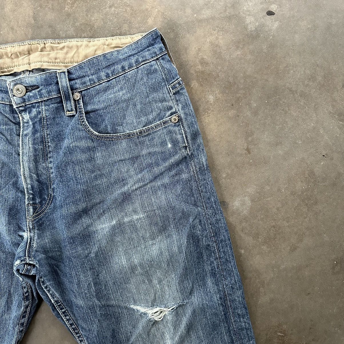 Levi's W35 Vintage Levi’s 513 Distressed Faded Denim Jean Pant Size US 35 - 5 Thumbnail