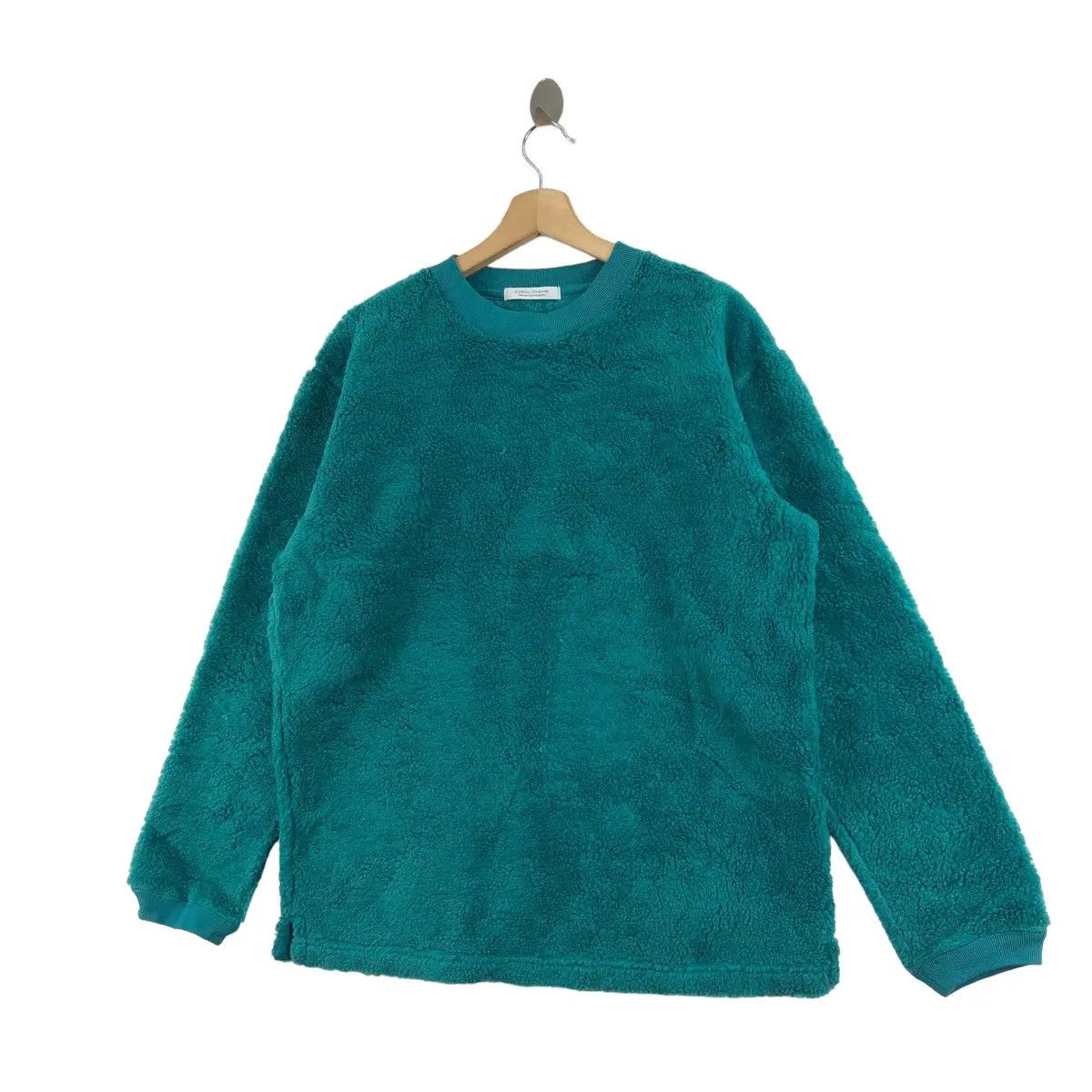 Journal Standard Vtg JOURNAL STANDARD JAPAN Sherpa Green Fleece Sweater Size S / US 4 / IT 40 - 4 Thumbnail
