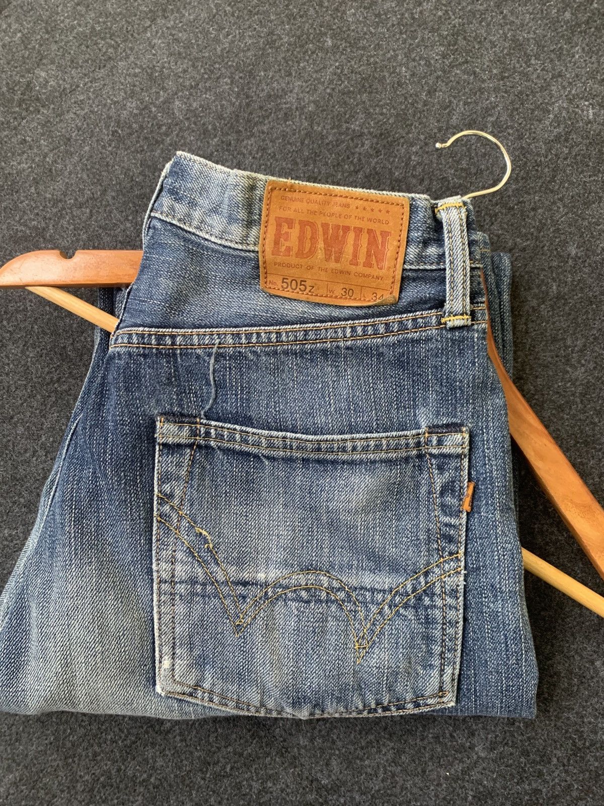 Edwin VINTAGE EDWIN 505z SELVEDGE. Size US 30 / EU 46 - 10 Thumbnail