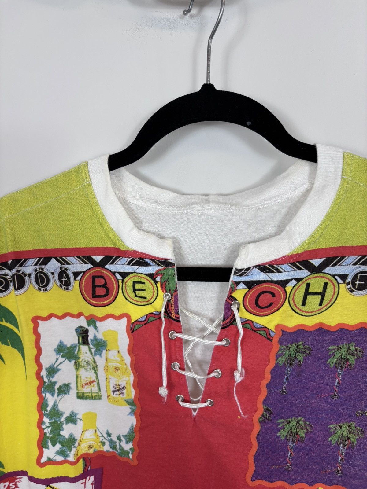 Versace Jeans Couture Vintage 1990s Versace Jeans Couture Florida Beach T-Shirt Size US L / EU 52-54 / 3 - 4 Thumbnail