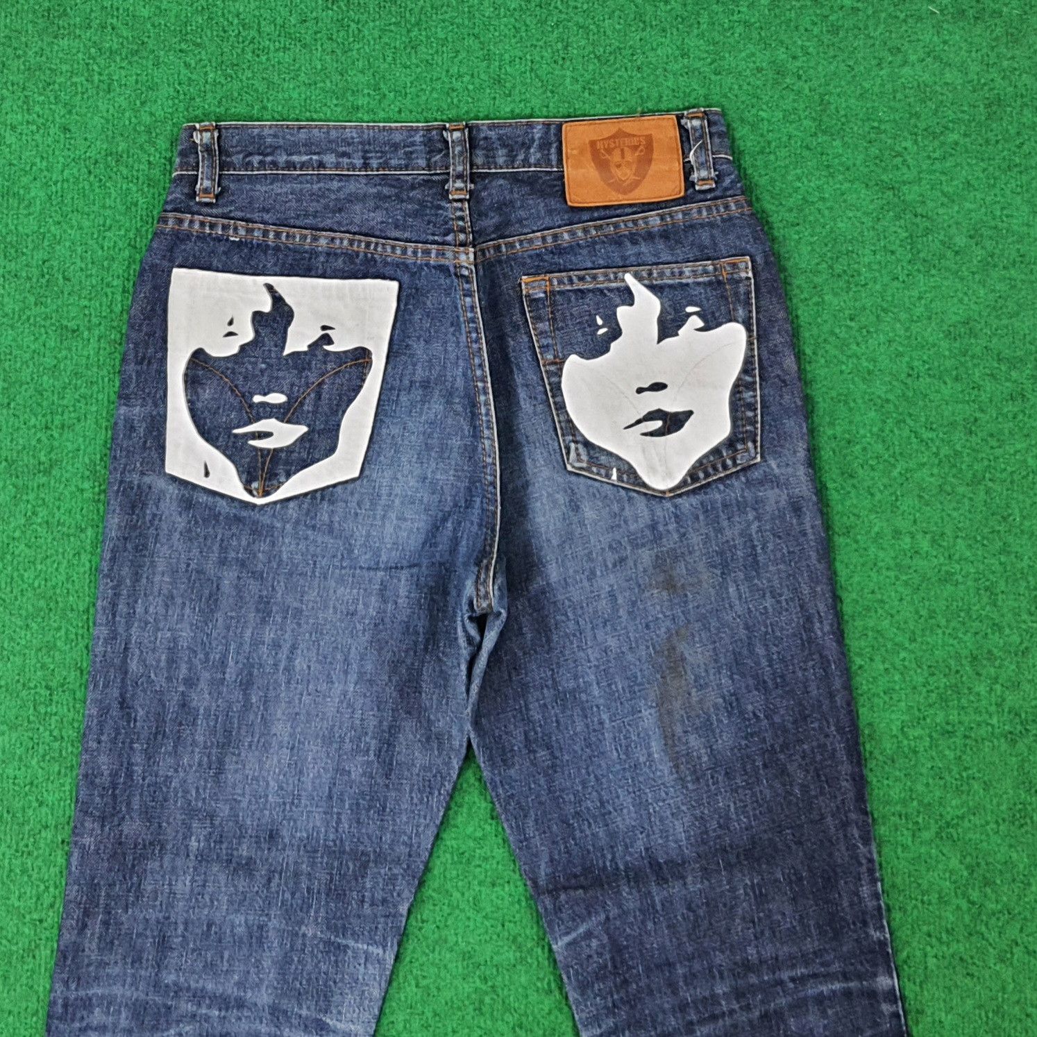 Hysteric Glamour Vintage Hysterics Raiders Japan Custom Logo Jeans C252N14 Size US 27 - 2 Thumbnail