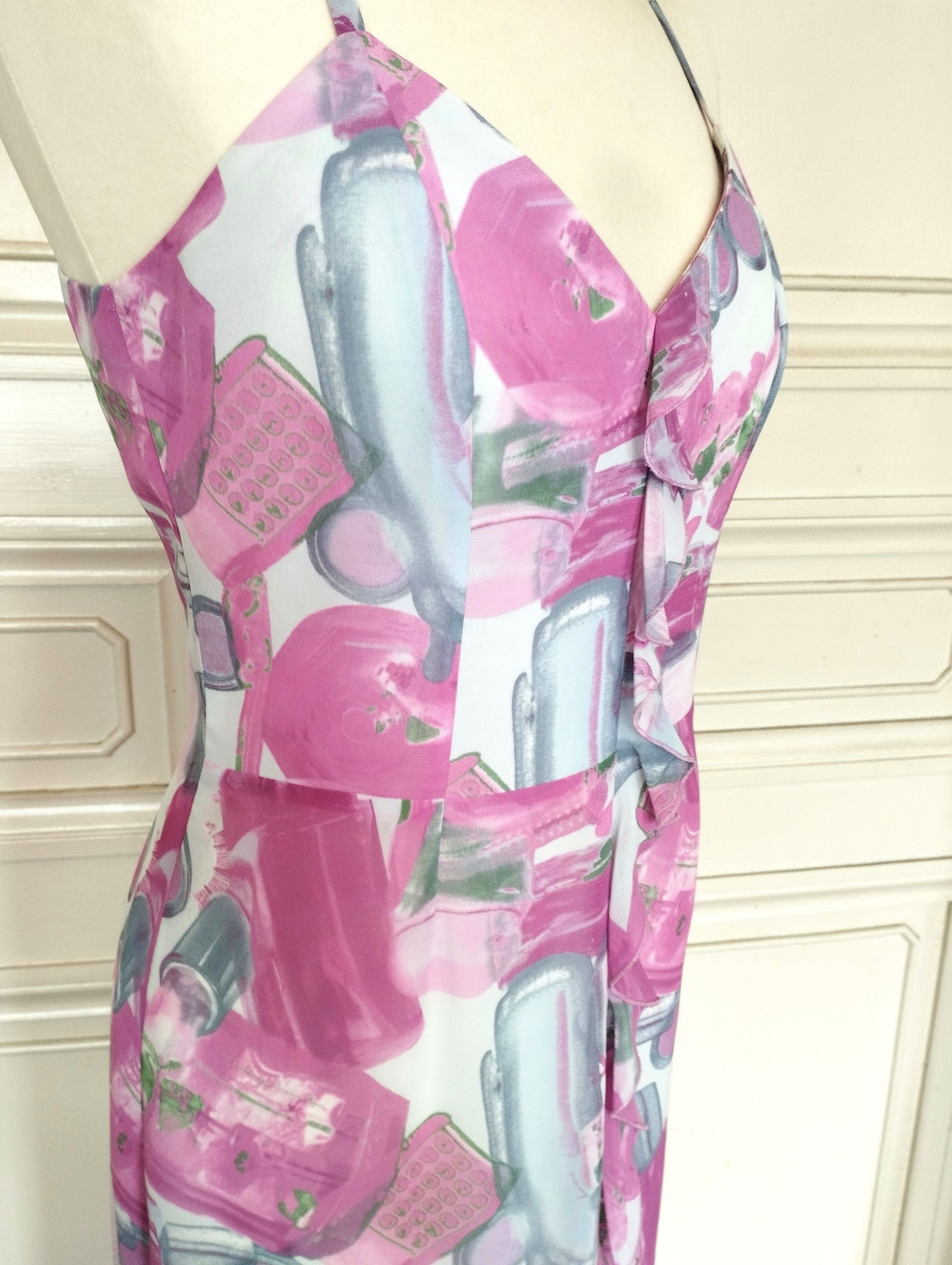 Designer Nathalie Chaize Créatrice Robe Cocktail T M Size M / US 6-8 / IT 42-44 - 8 Thumbnail
