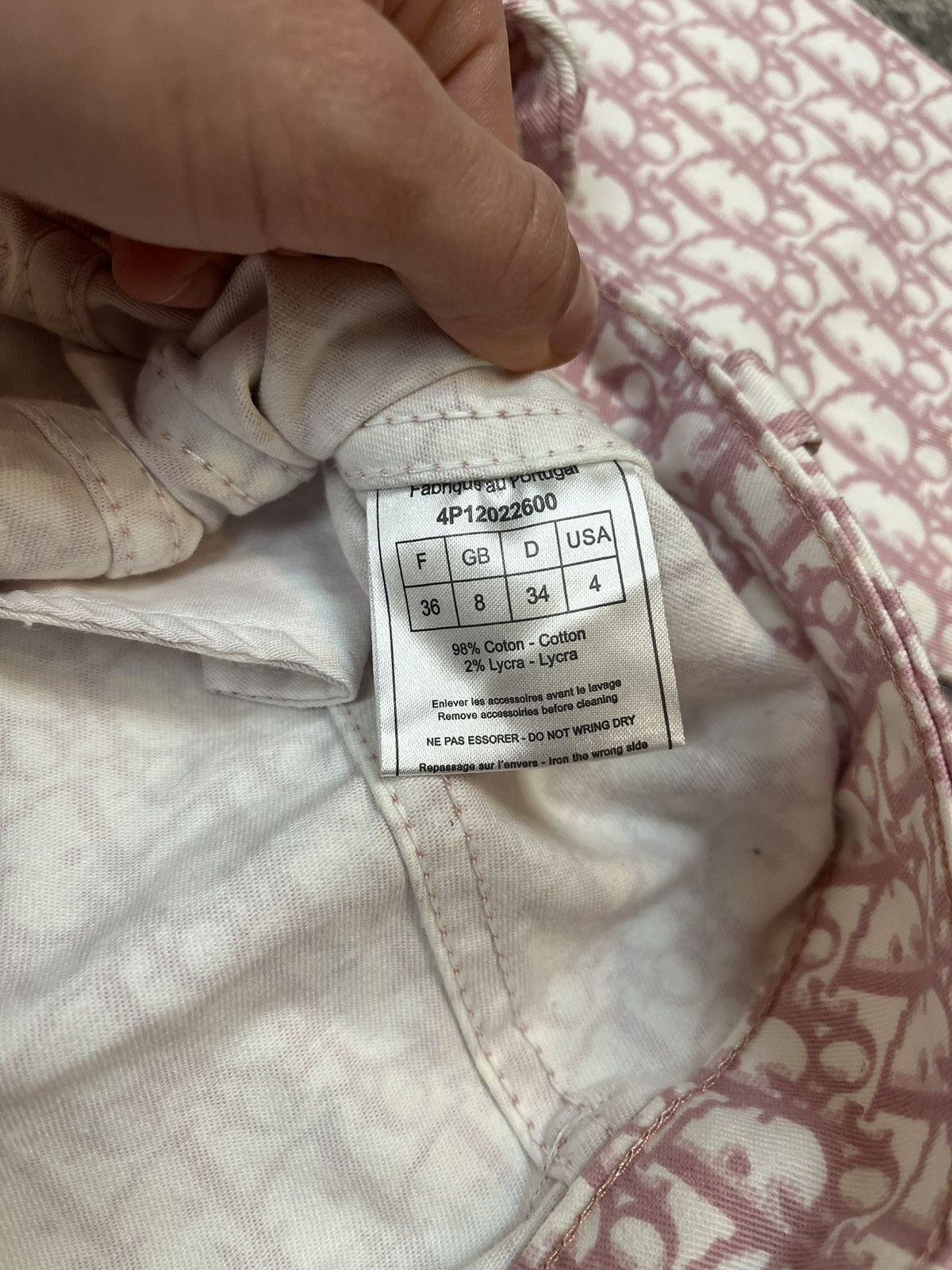 Christian Dior Monsieur Christian Dior by John Galliano vintage pink monogram jacket Size XS / US 0-2 / IT 36-38 - 8 Thumbnail
