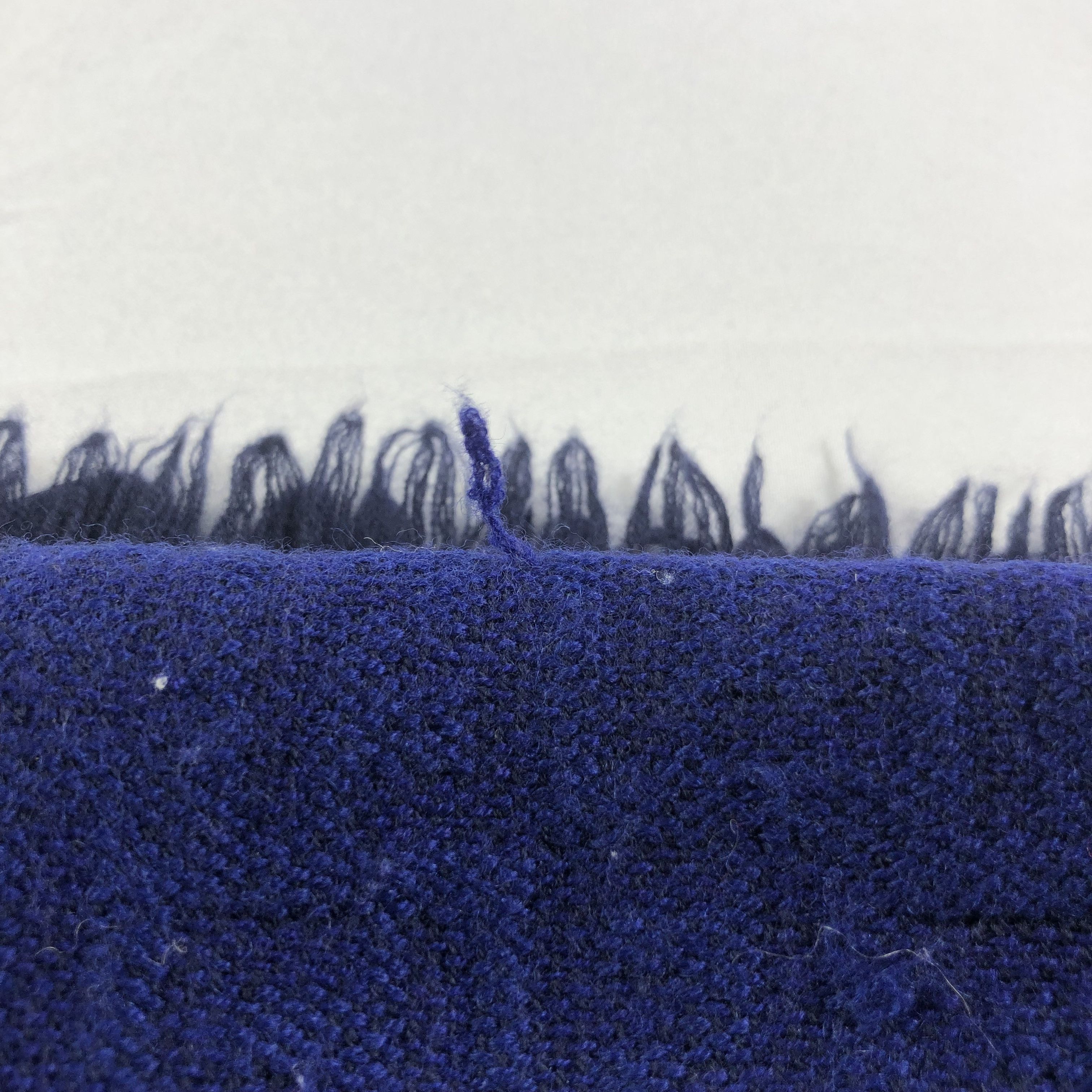 Fendi FENDI FF Monogram Blue Wool Scarf Muffler V1476 Size ONE SIZE - 9 Thumbnail