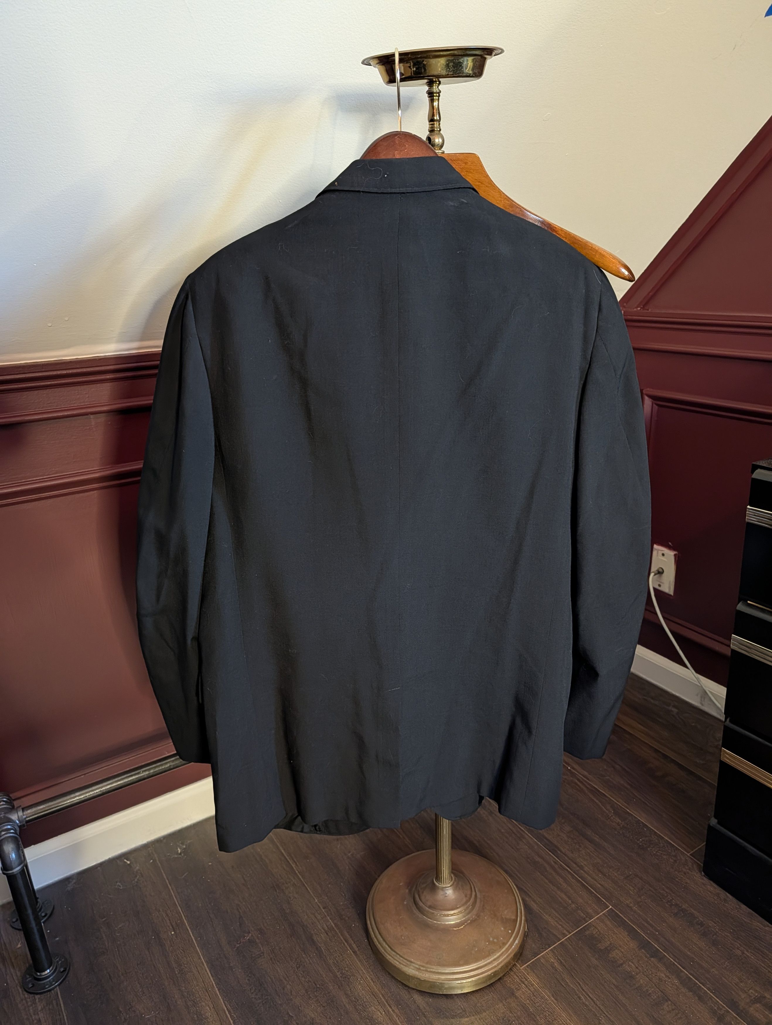 Freeman H FREEMAN & SON vtg black Naturalaire Waylite 45-55 jacket Size 42R - 6 Thumbnail