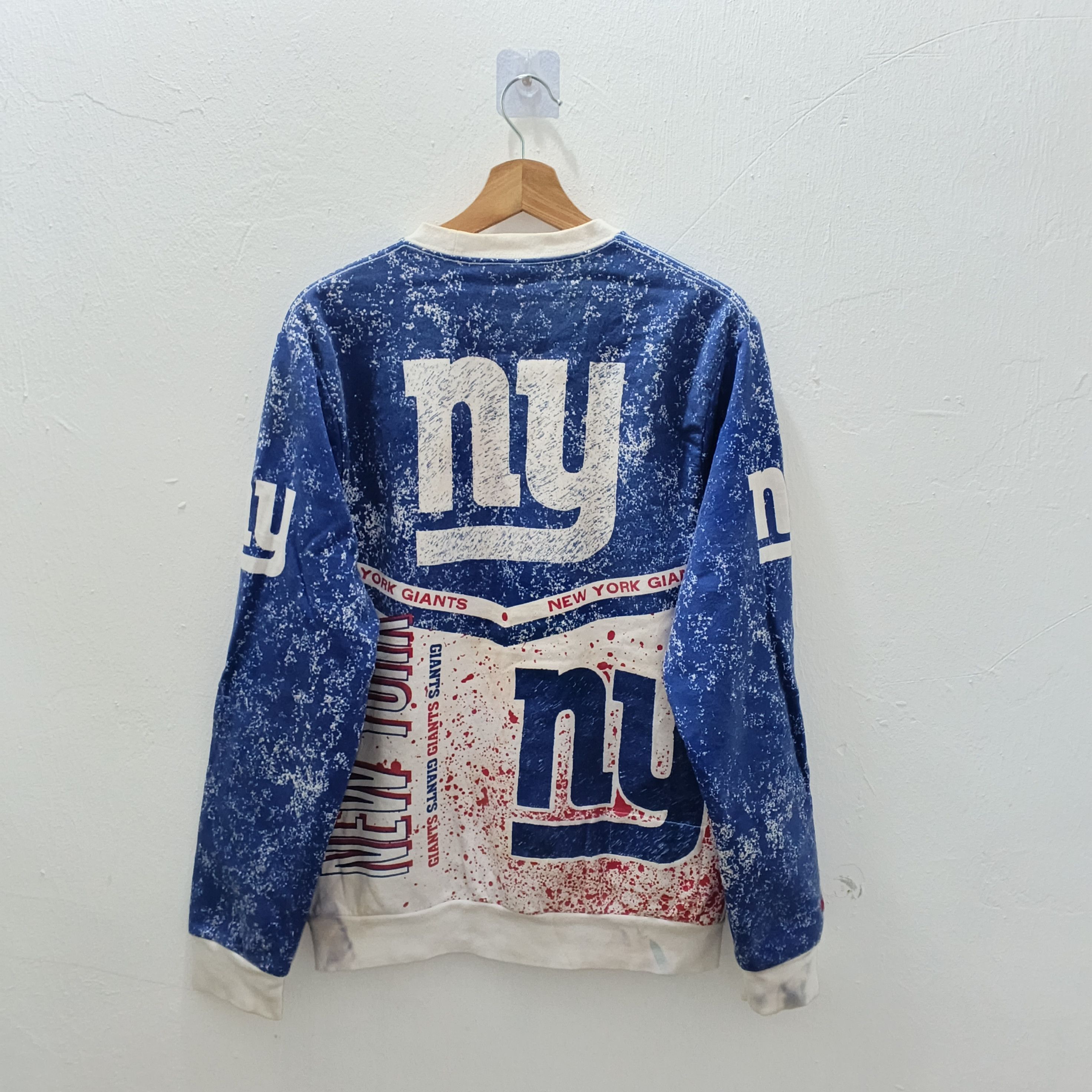 Mitchell & Ness Vintage AOP NFL Throwback Giants New York Crewneck Size S Size US S / EU 44-46 / 1 - 6 Thumbnail