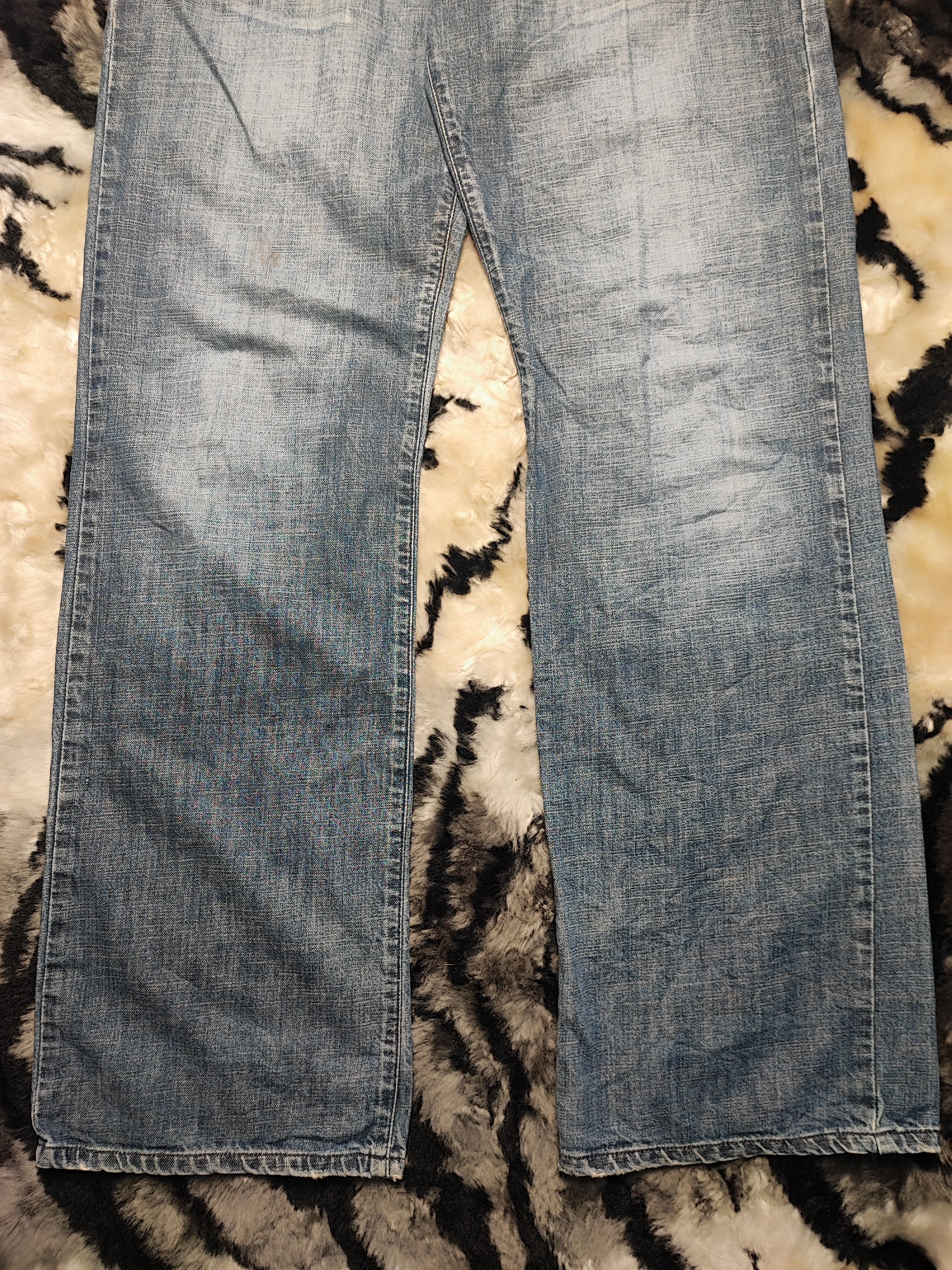 Jean Miss Sixty Bootcut Vintage Washed Flared Jeans Y2K Size 31" - 4 Thumbnail
