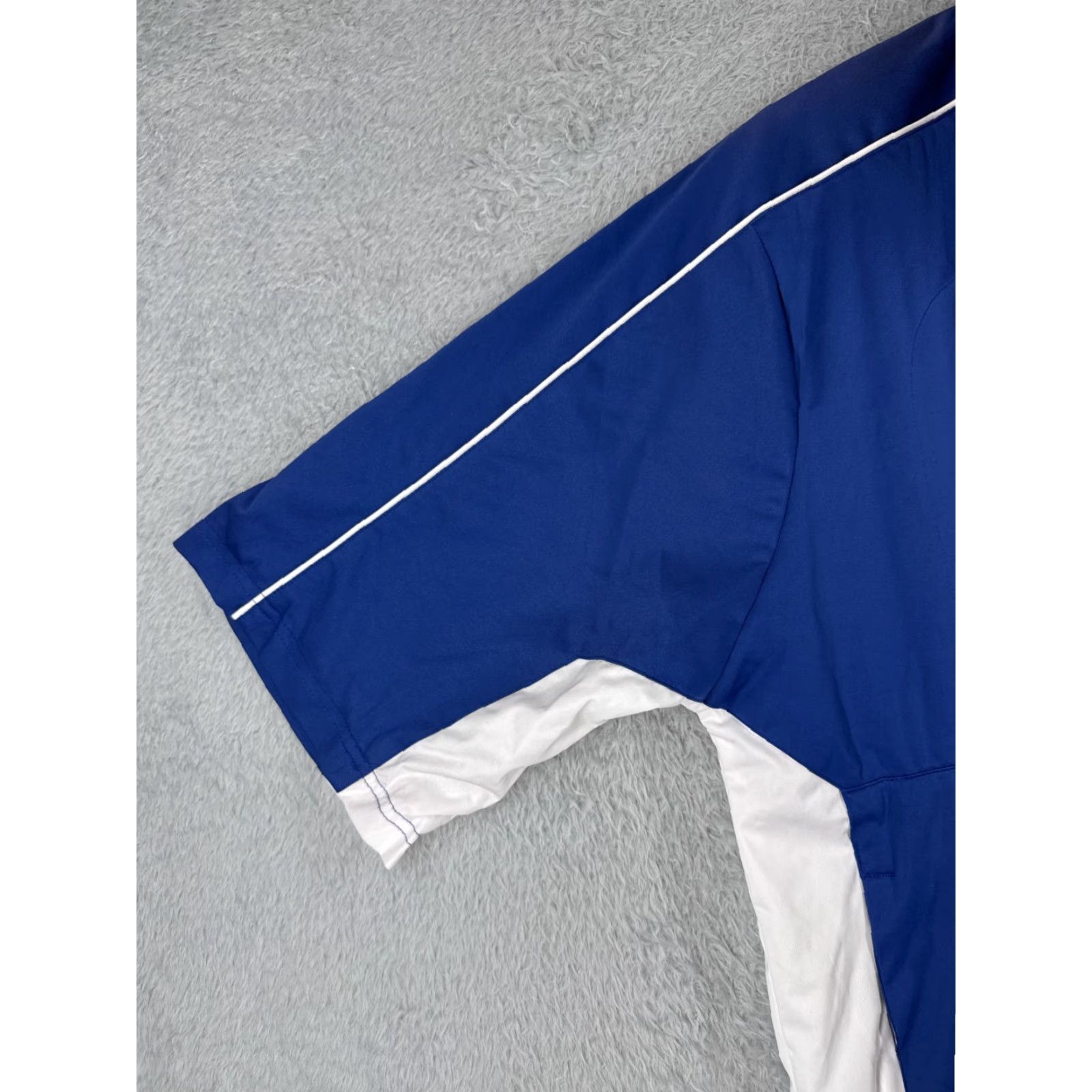 Vintage Antigua Mens Sweater Pullover 1/4 Zip Blue White Lightweight Mock Neck Long Sleeve Regular Size L Casual Golf Size US L / EU 52-54 / 3 - 3 Thumbnail