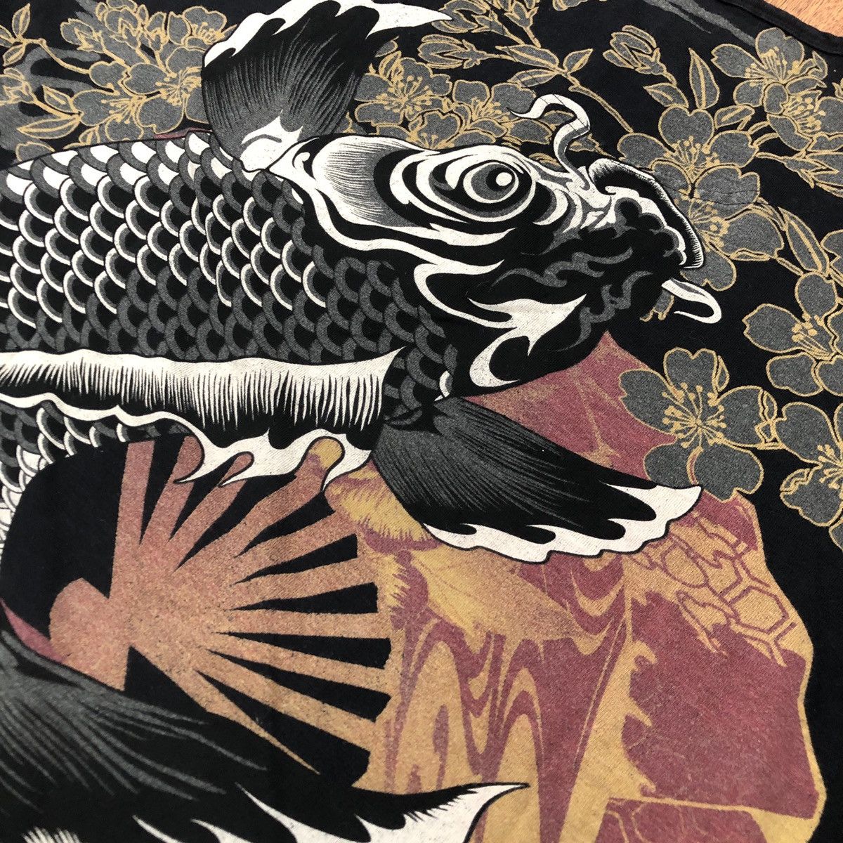 Bullet Noise × Japanese Brand Bullet noise sukajan koi t-shirt Size US XXL / EU 58 / 5 - 4 Thumbnail