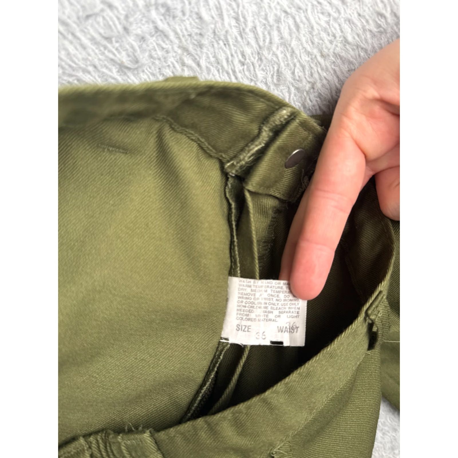 Vintage VINTAGE Boy Scouts Pants 33x29 Green Cotton Blend Twill Elastic Waist Men Adults Size US 33 - 6 Thumbnail