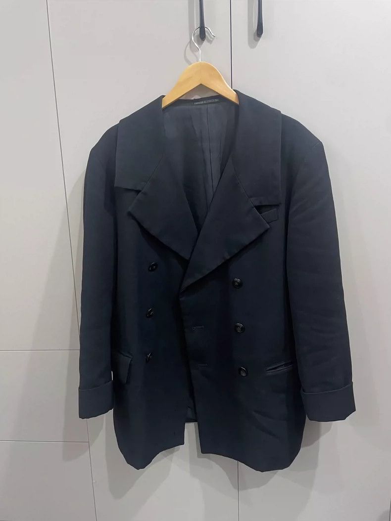 Yohji Yamamoto Yohji Yamamoto size s 1988aw Aristocratic Large Lapel blaze Size 36S - 1 Thumbnail