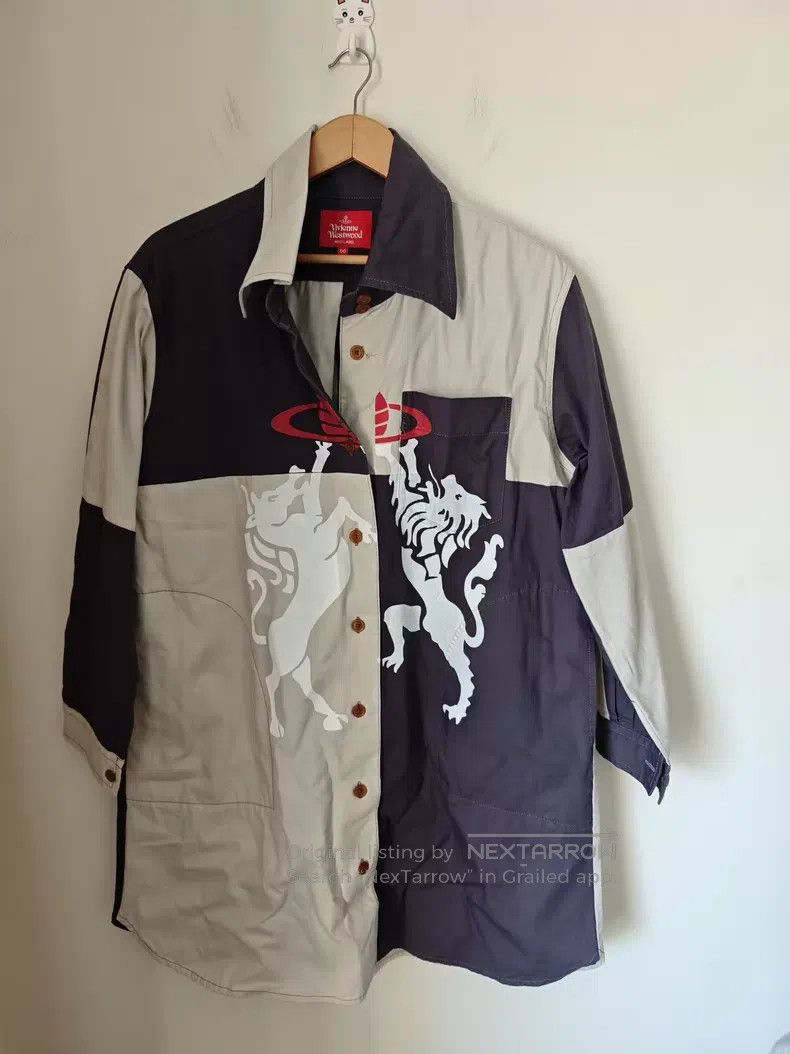 Vivienne Westwood Vivienne Westwood size 00 Color Block Printed Trench Coat Size M / US 6-8 / IT 42-44 - 1 Thumbnail