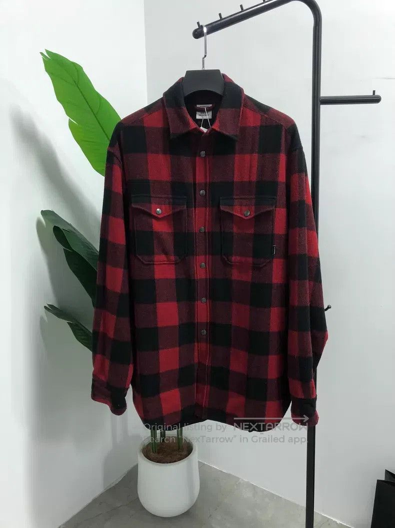 Vetements VETEMENTS Plaid print pointed collar single-breasted long- Size US S / EU 44-46 / 1 - 1 Thumbnail