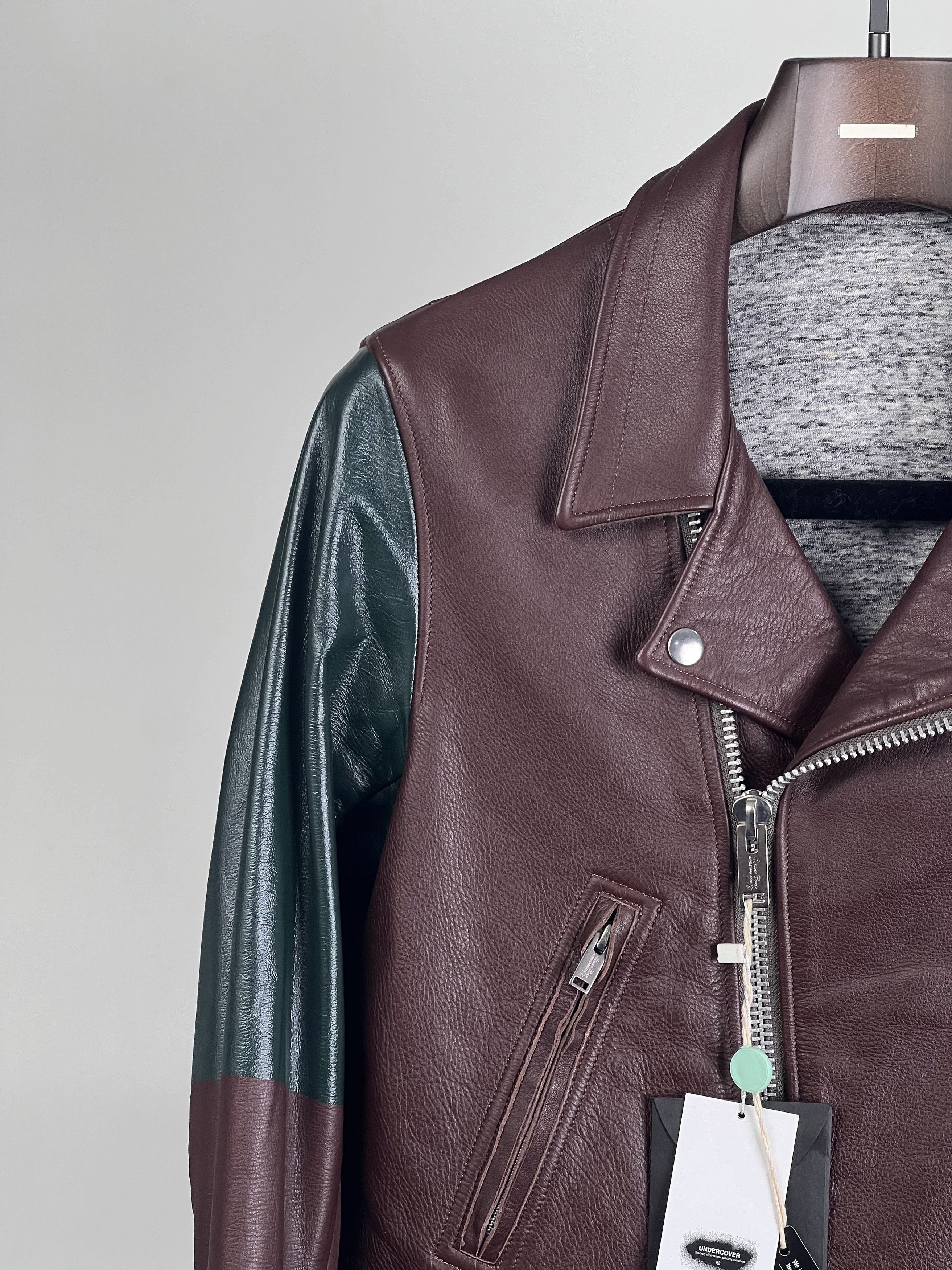 Undercover Brand New J4206-1 Bordeaux Leather Jacket FW2012*RARE Size US L / EU 52-54 / 3 - 5 Thumbnail