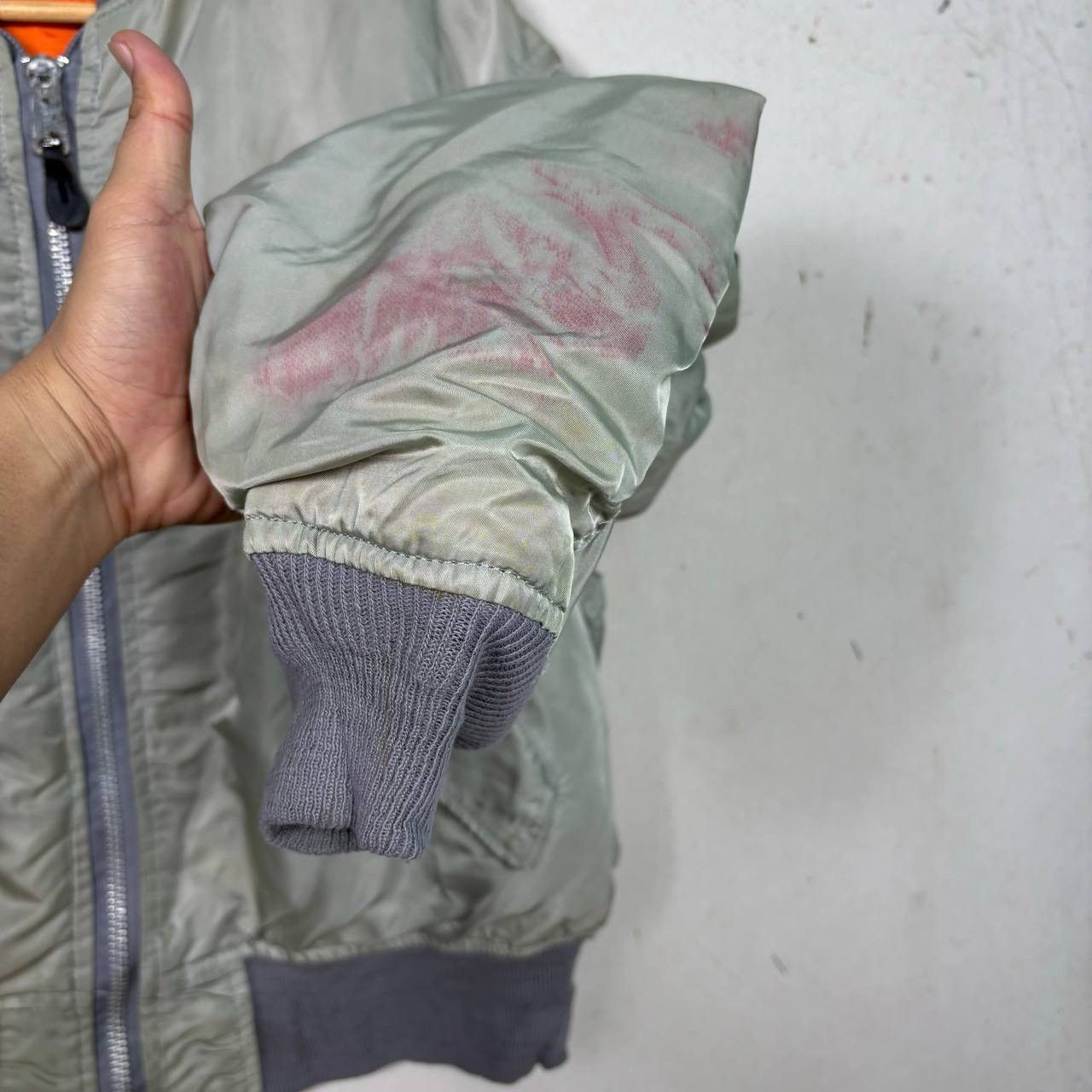 Alpha Industries Alpha Industries Vintage MA-1 Flight Jacket USA Grey L Size US L / EU 52-54 / 3 - 7 Thumbnail
