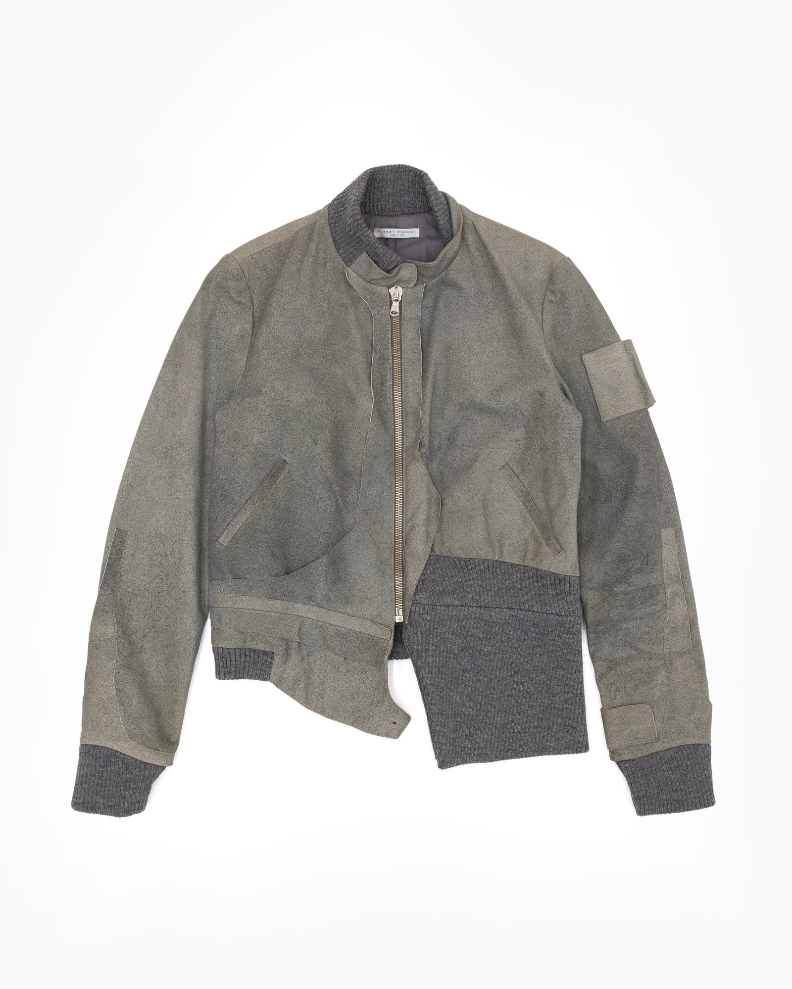 Hussein Chalayan AW02 Hussein Chalayan Deconstructed Raw Hide Bomber Jacket Size S / US 4 / IT 40 - 1 Thumbnail