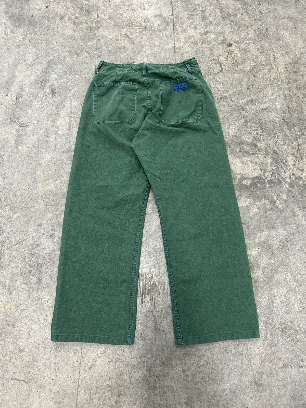 Imogene + Willie Imogene and Willie clarke canvas work pants in spruce Size 29" - 2 Thumbnail