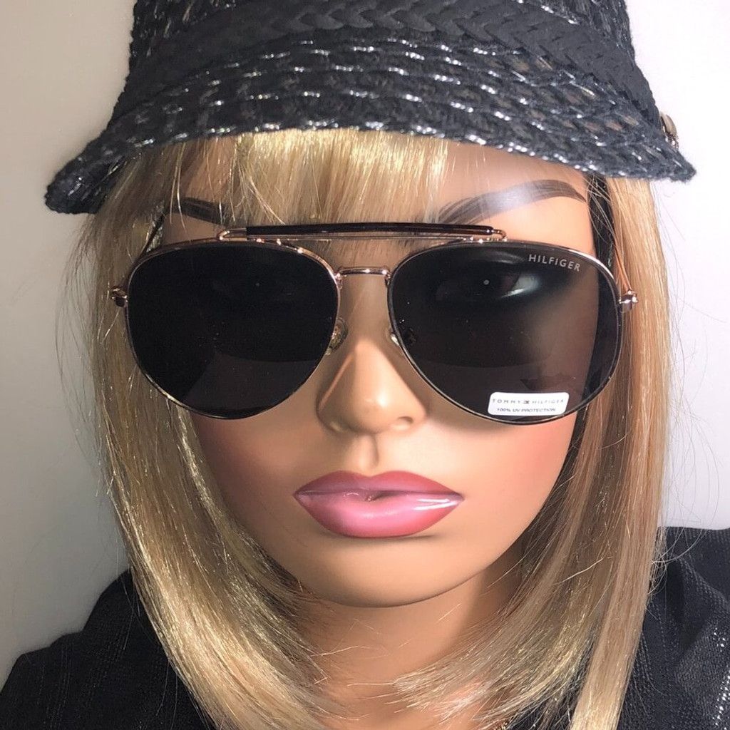 Tommy Hilfiger Tommy Hilfiger Gold & Tortoiseshell Aviator Sunglasses Size ONE SIZE - 1 Thumbnail