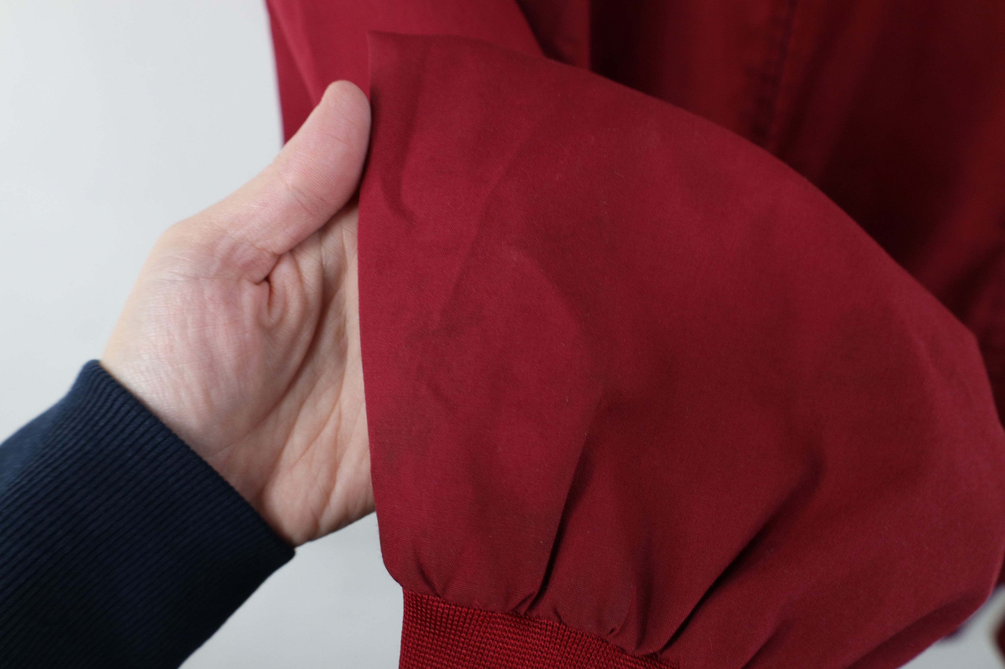 Vintage Vintage 90s Streetwear Full Zip Cafe Racer Bomber Jacket Red Size US L / EU 52-54 / 3 - 8 Thumbnail