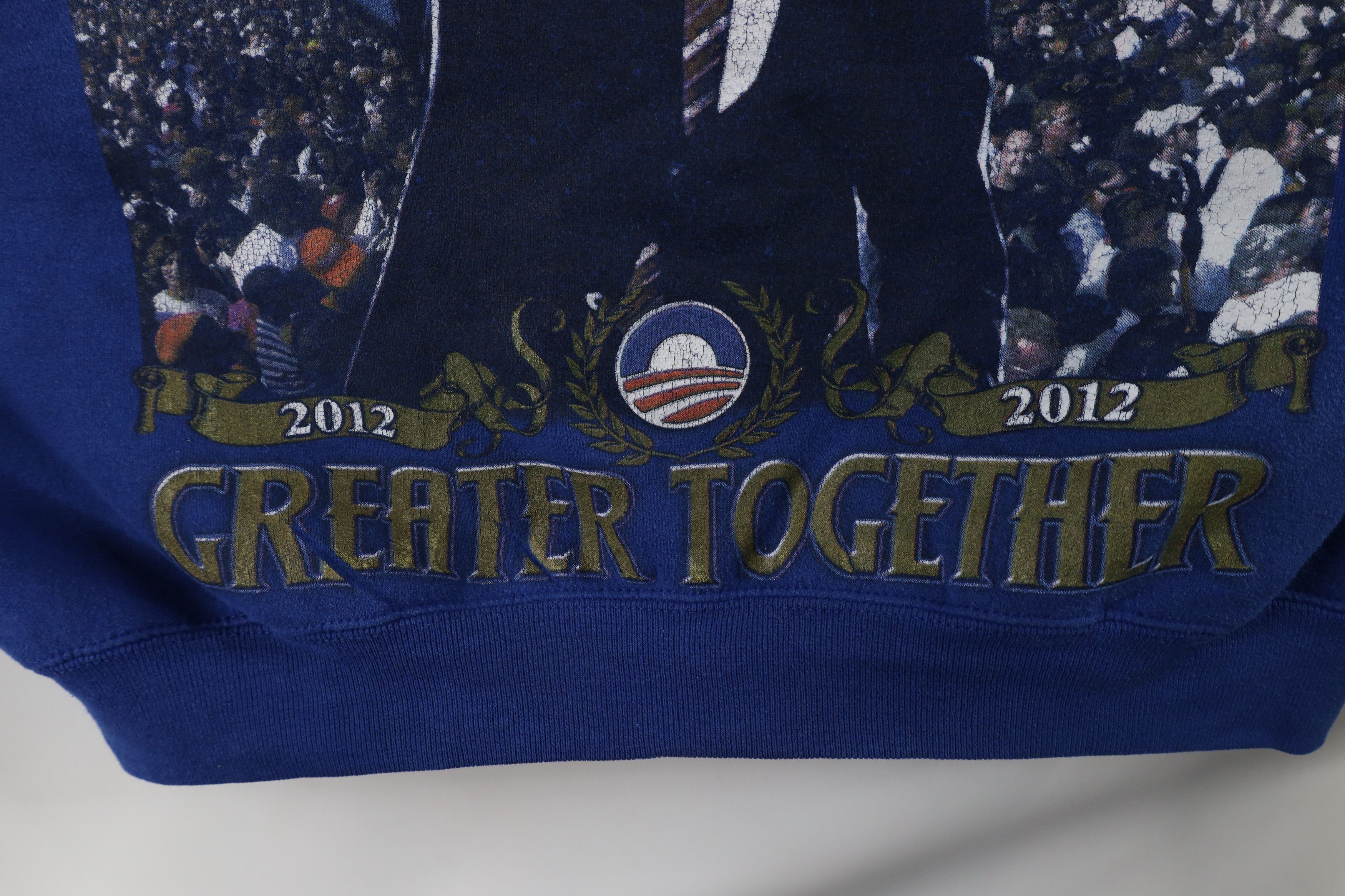Vintage Vintage Y2K 2012 President Barack Obama Crewneck Sweatshirt Size US XL / EU 56 / 4 - 6 Thumbnail