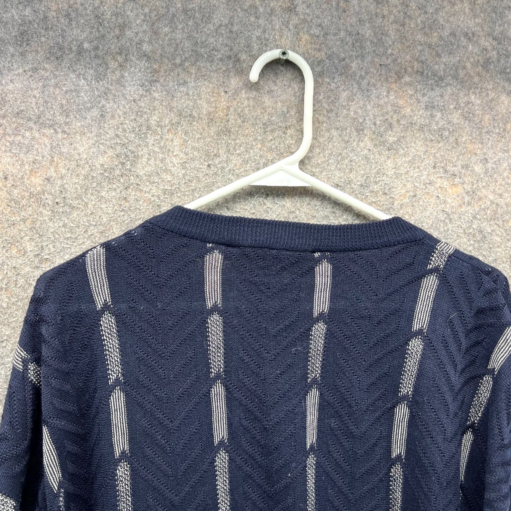 Salvatore Ferragamo VINTAGE Salvatore Ferragamo Sweater Men Large Blue Pullover Italy Fleece Cashmere Rare Size US L / EU 52-54 / 3 - 5 Thumbnail