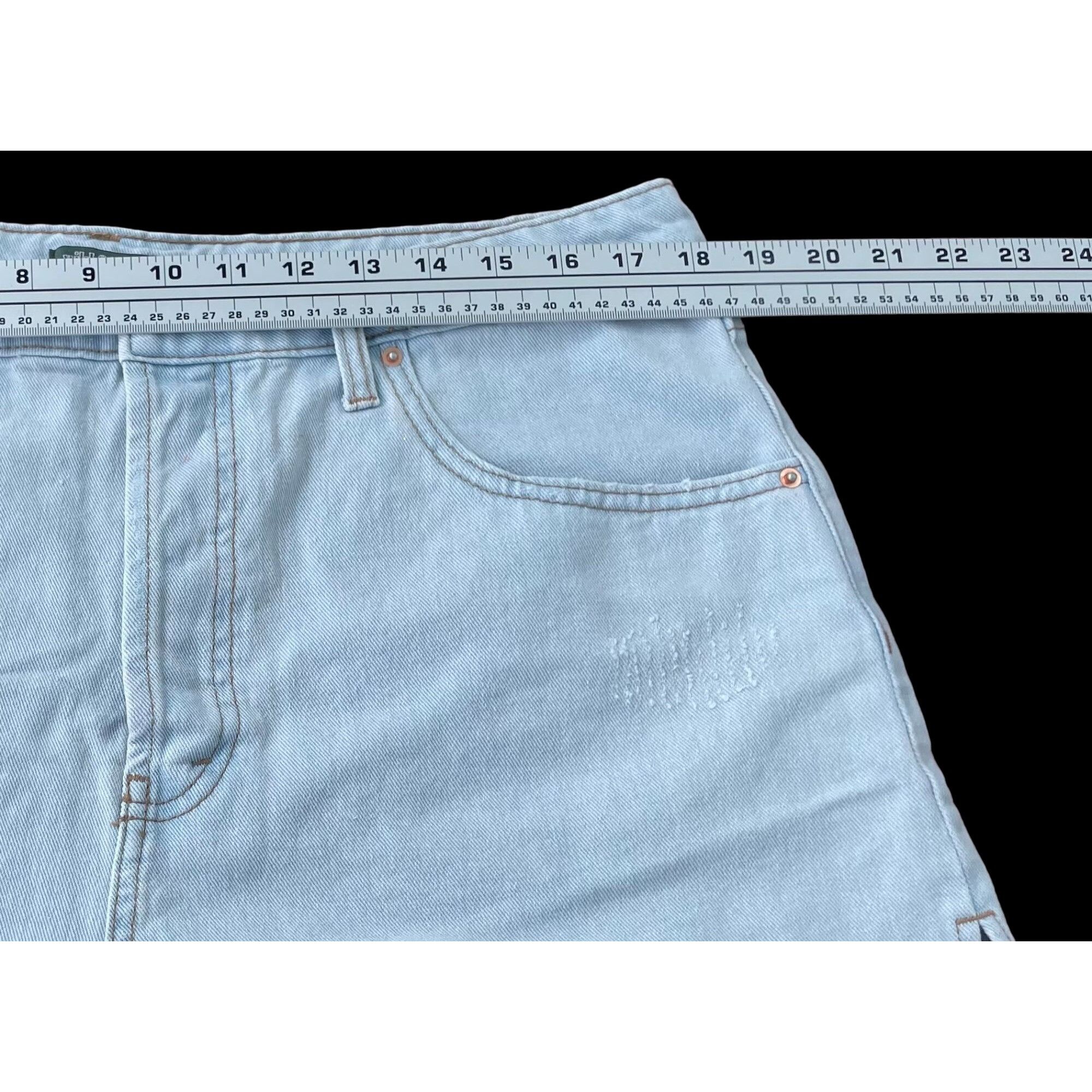 Other Wild Fable - Women's High-Rise Cutoff Short - Light Blue - 1 Size 36" / US 14 / IT 50 - 2 Thumbnail
