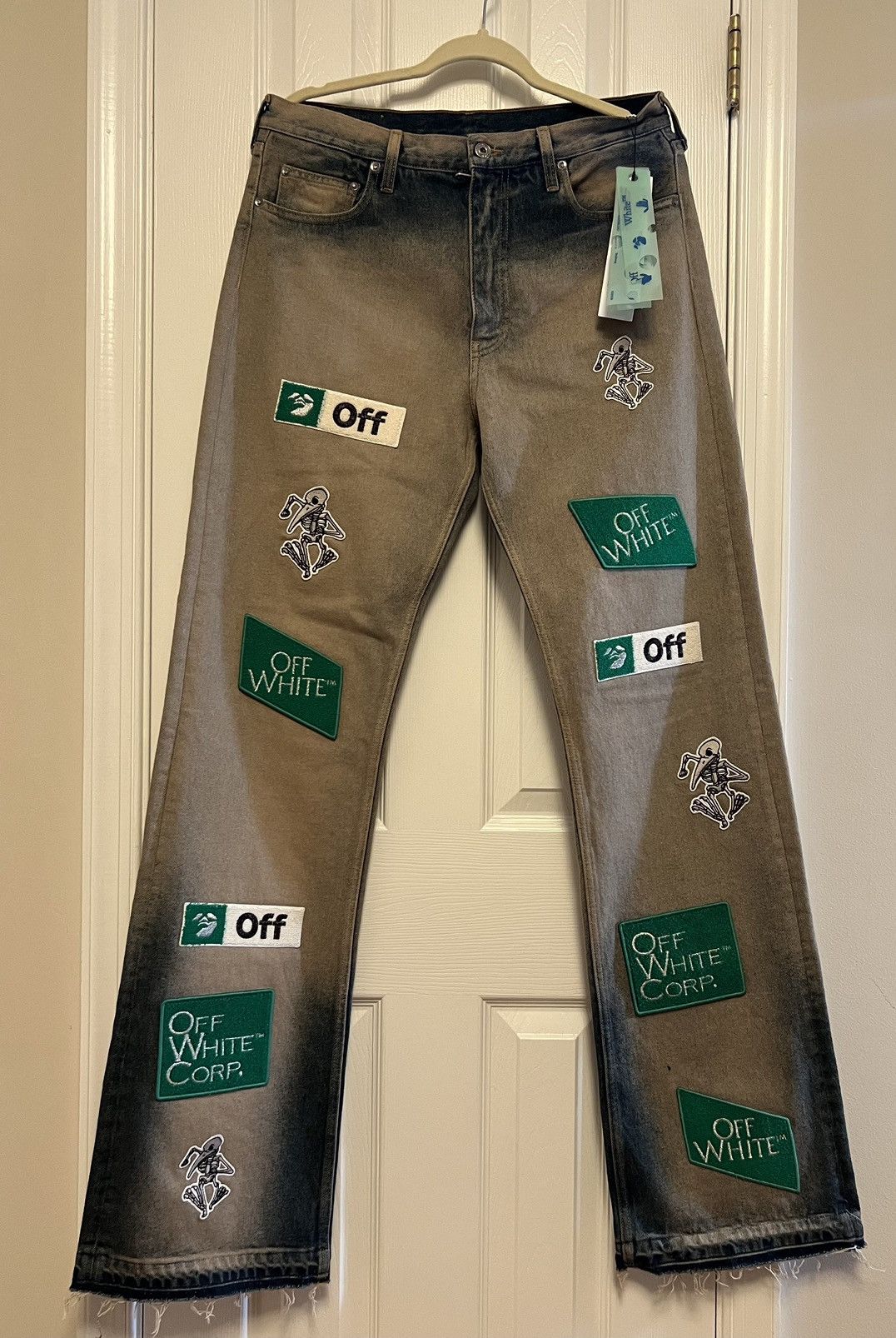Off-White Off-White Diag Multi-Logo Jeans Brand New w Tags Size US 32 / EU 48 - 2 Thumbnail