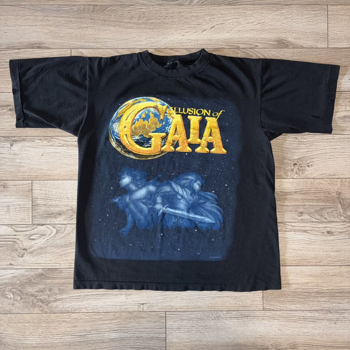 Nintendo 1994 Nintendo Illusion of Gaia black tee shirt Dry Rot Size US L / EU 52-54 / 3 - 1 Thumbnail