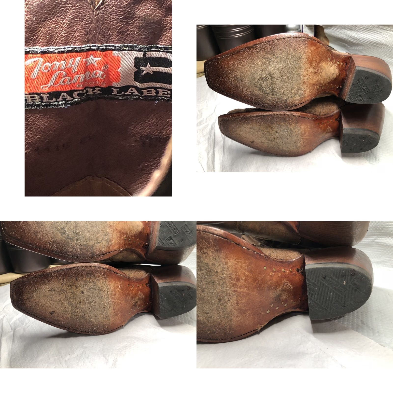 Tony Lama Tony Lama Women’s Boots Sz 8 Snip Toe Western Brown Tan 6071L Size US 8 / IT 38 - 9 Thumbnail
