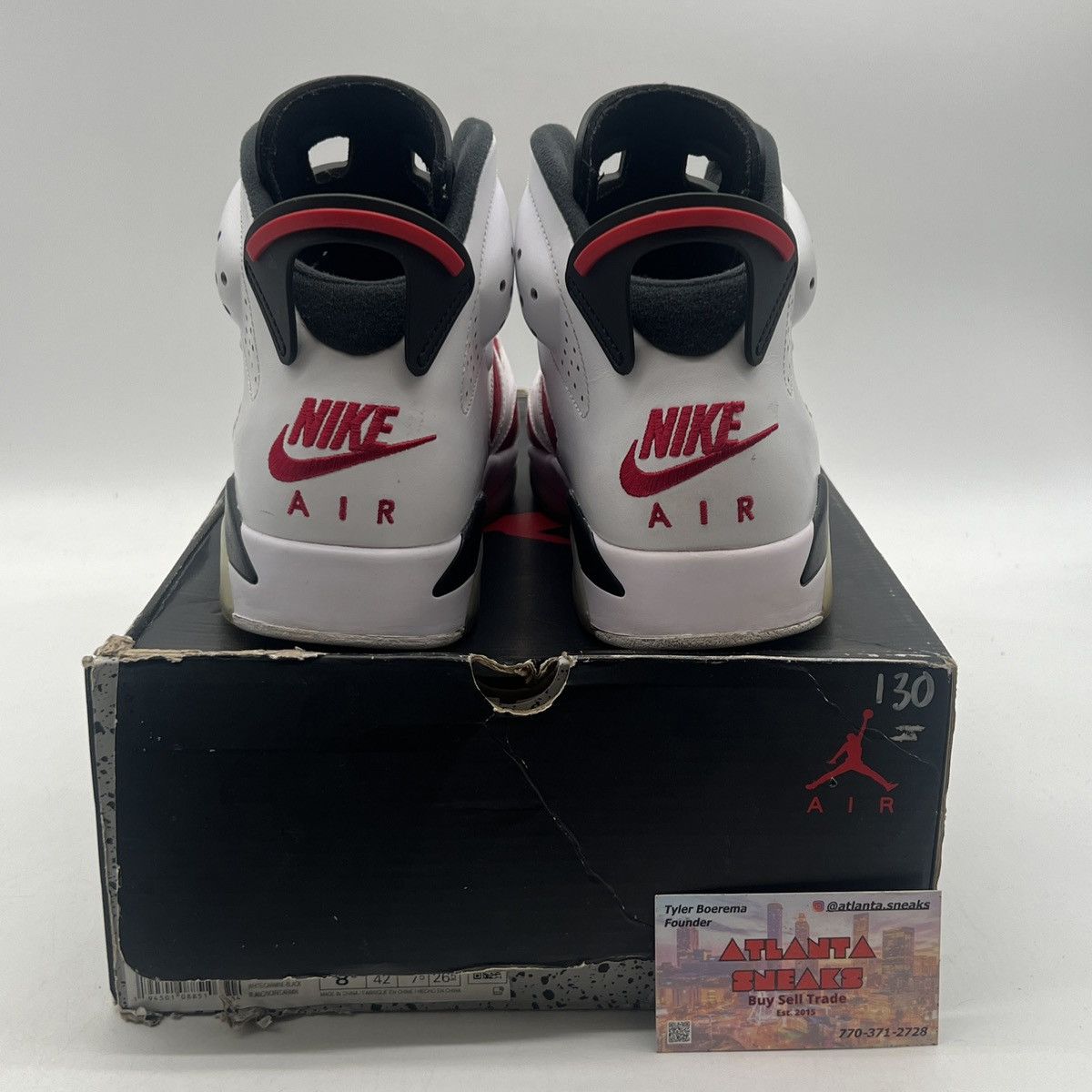 Jordan Brand Air Jordan 6 Carmine Size US 8.5 / EU 41-42 - 3 Thumbnail