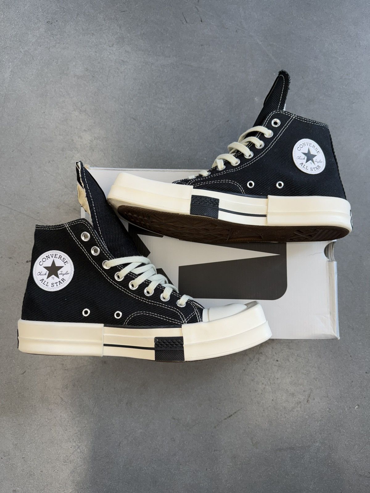 Converse × Rick Owens Drkshdw Converse TURBODRK Chuck Taylor All Star Rick Owens DRKSHDW Size US 8 / EU 41 - 2 Thumbnail