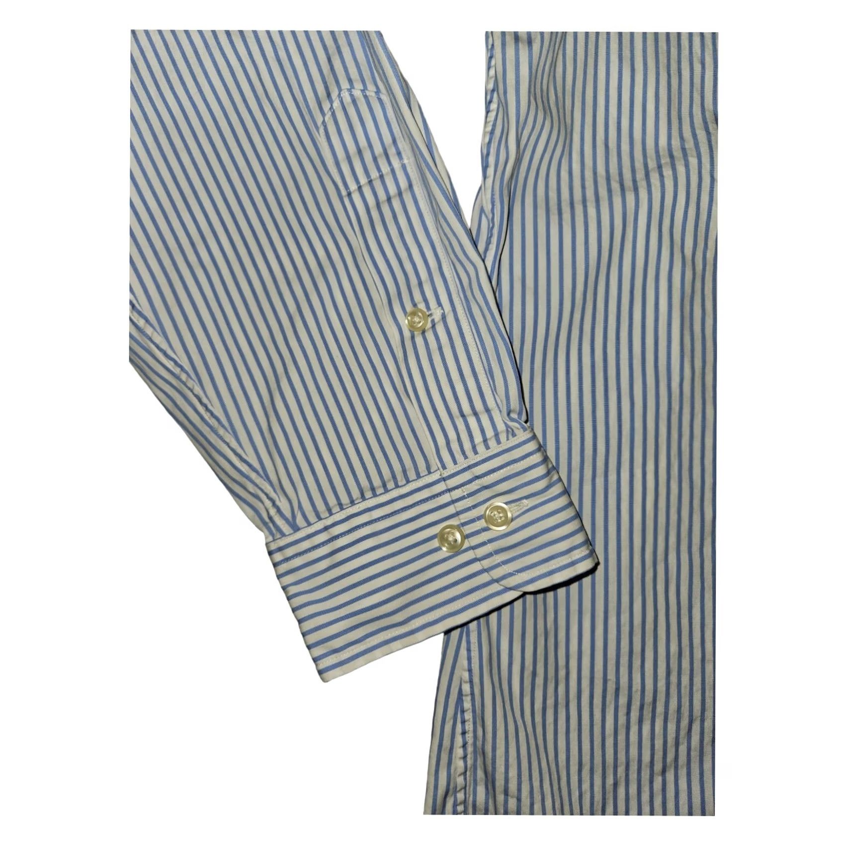 Ralph Lauren VINTAGE Ralph Lauren Button-Down Shirt Long Sleeve Men 34/35 White Striped Custom Fit Retro Preppy Classic Mens Size US S / EU 44-46 / 1 - 5 Thumbnail