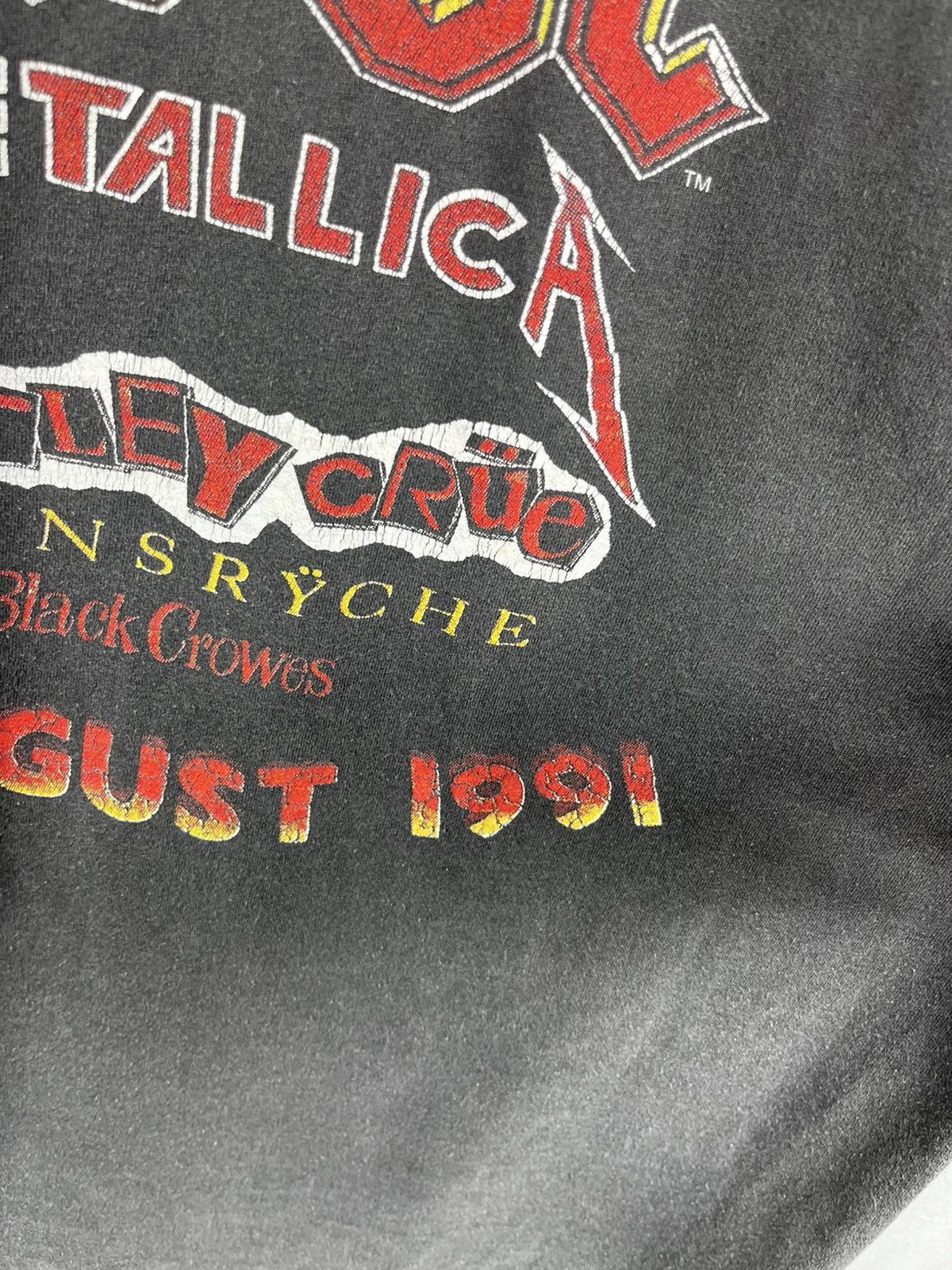 AC/DC 1991 Vintage Monsters of Rock Tour Metallica Donington Size US XL / EU 56 / 4 - 10 Thumbnail