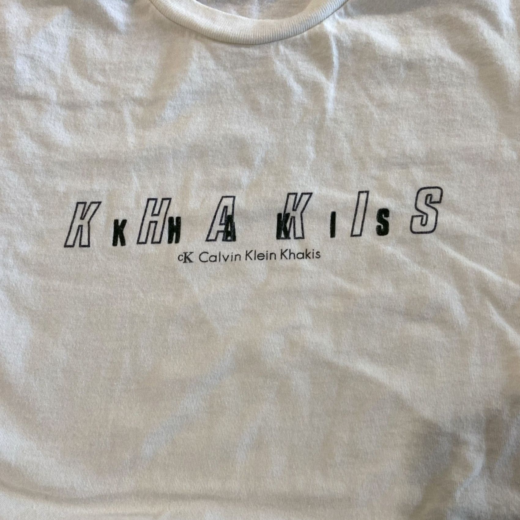 Calvin Klein Calvin Klein T-Shirt Crew Neck Short Sleeve Large White Logo Relaxed Fit Men UVTG? Size US L / EU 52-54 / 3 - 2 Thumbnail