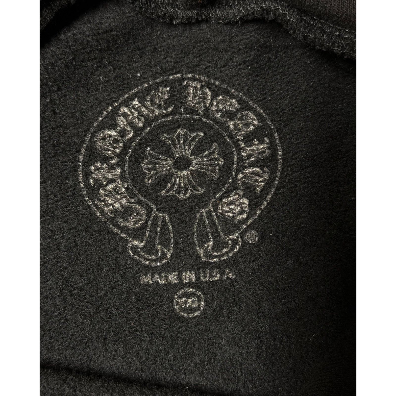Chrome Hearts Chrome Hearts Black Scroll Logo Hoodie Size US XXL / EU 58 / 5 - 6 Thumbnail