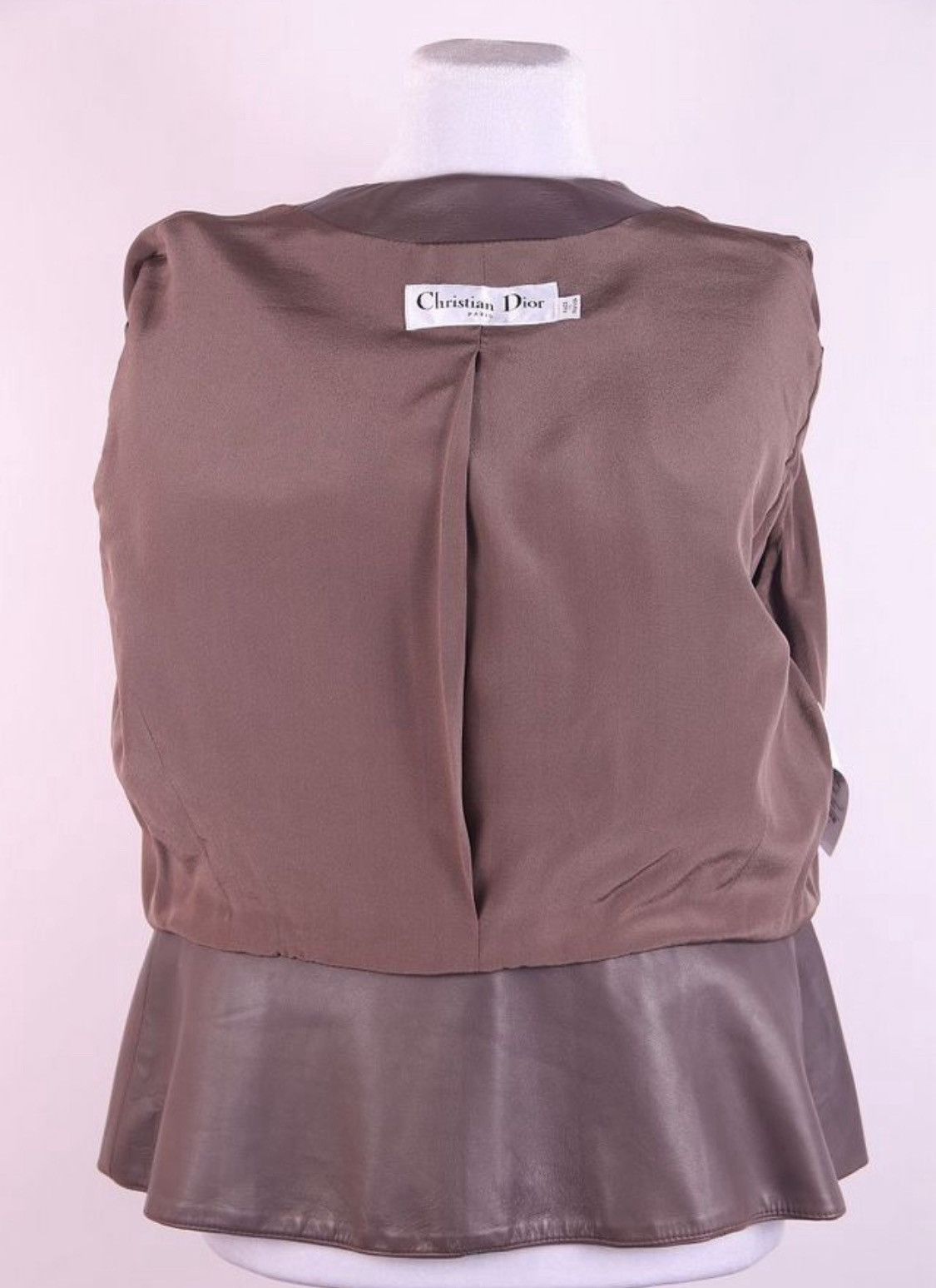 Dior Christian Dior Leather Belt Detail Back Abstract Jacket Size XL / US 12-14 / IT 48-50 - 4 Thumbnail