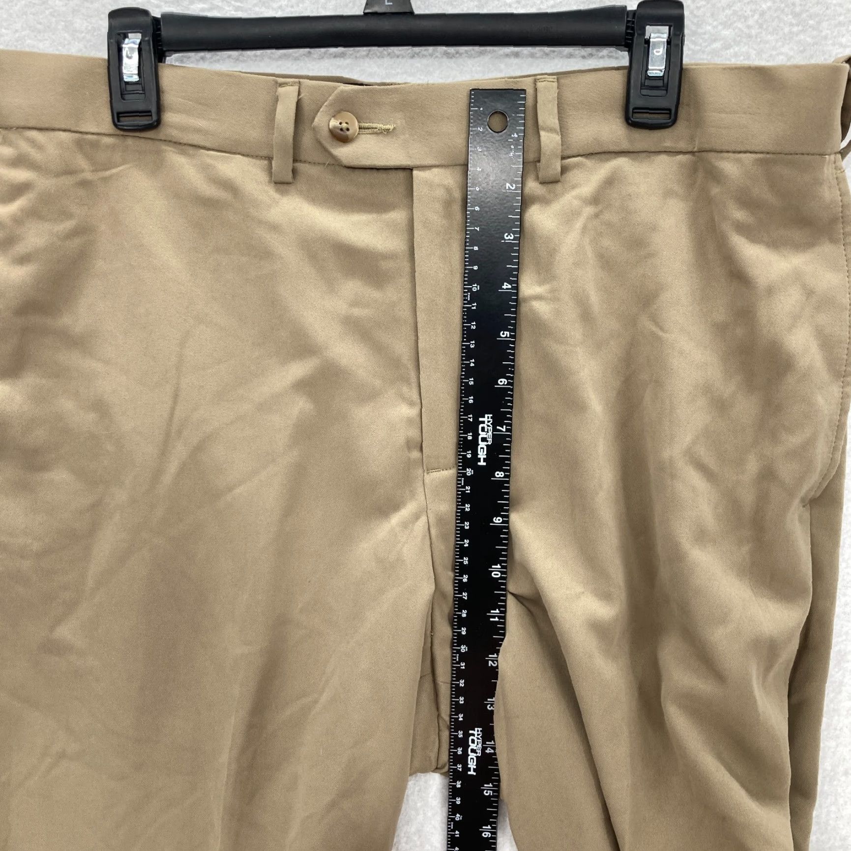 Croft & Barrow Croft & Barrow Mens 36x30 Brown Microfiber Wrinkle Resistant Pants Flat Front Casual Chino Straight Pockets Easy Care Mens Reg Size US 36 / EU 52 - 7 Thumbnail