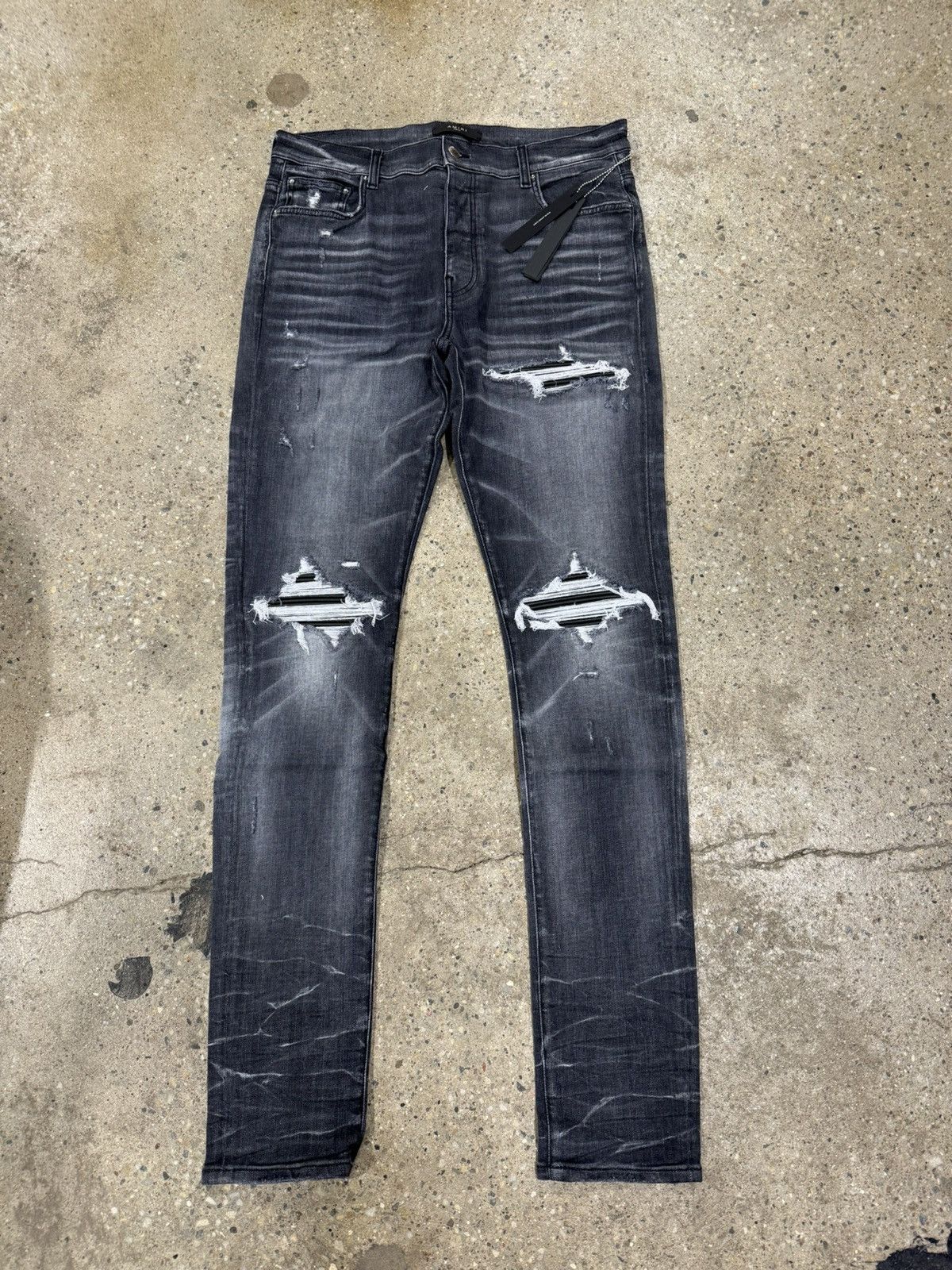 Amiri MX1 Jeans Storm Grey NEW 1200$ - Denim