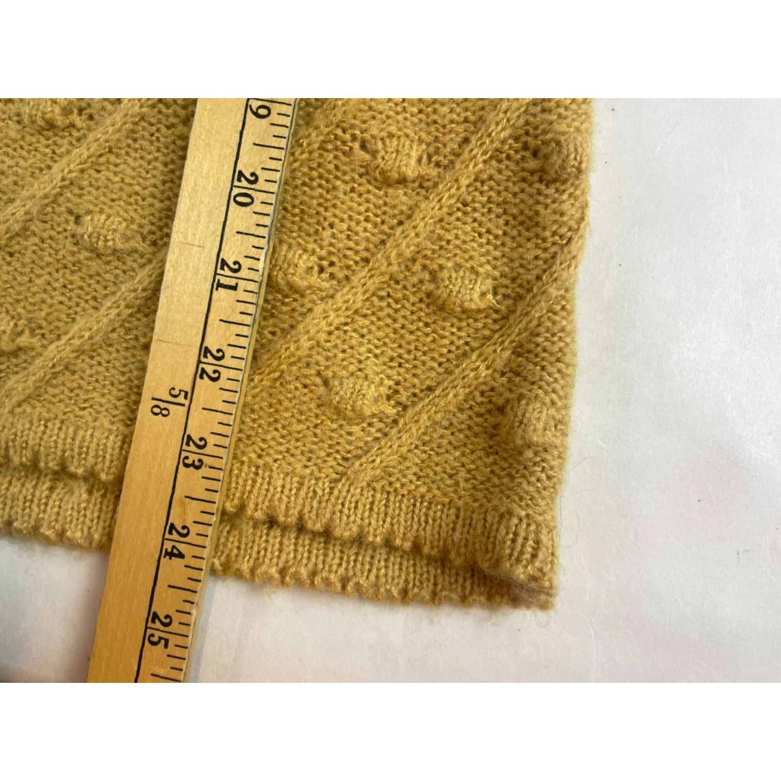 Vintage Impressions Sweater Women’s Size Small Mustard Yellow Polka Dot Crew Neck Long Sleeve Pullover Modern Fall Winter Spring Size S / US 4 / IT 40 - 5 Thumbnail